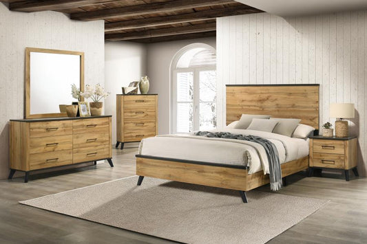 Kaywood 4-piece Queen Bedroom Set Natural Pine