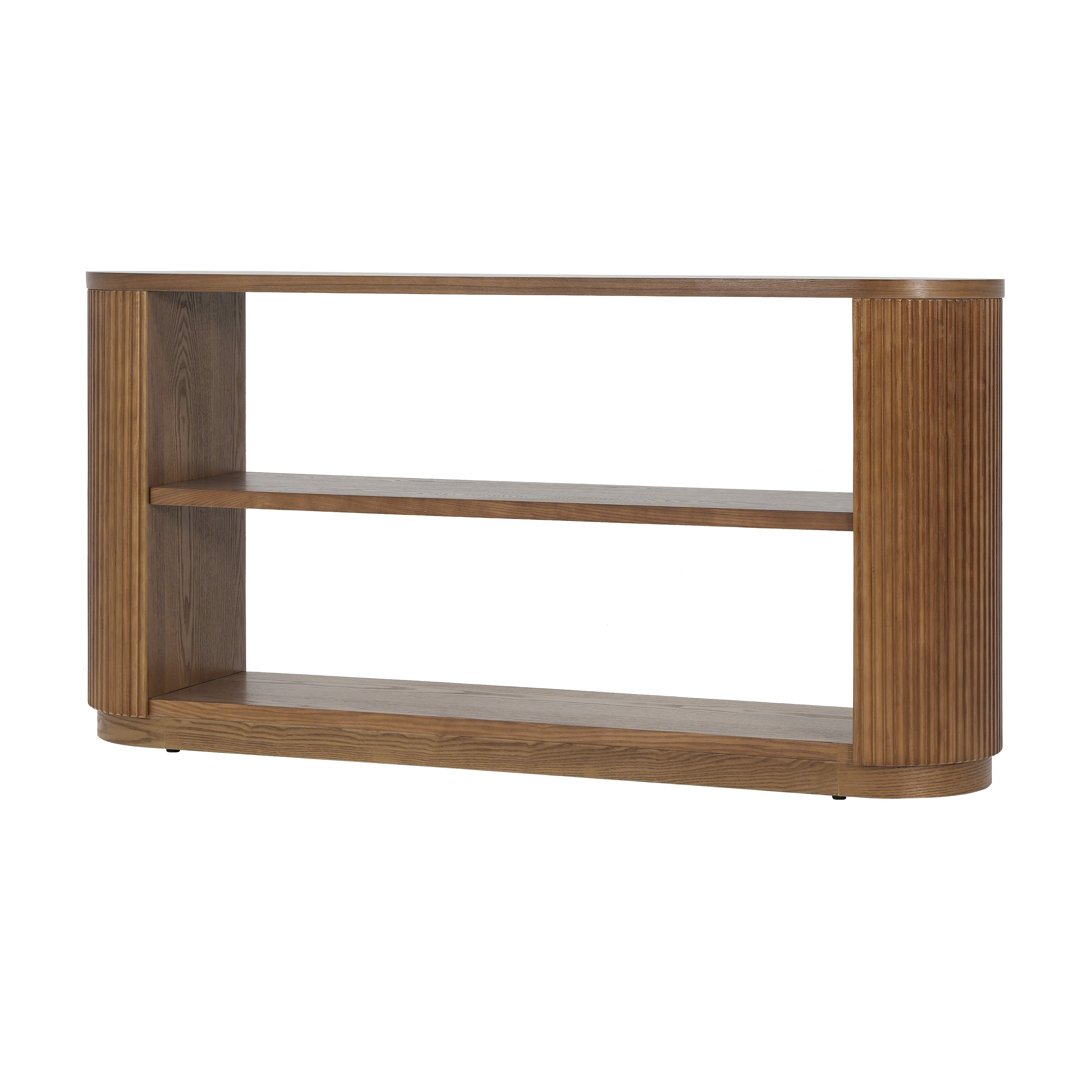 Modern Entryway Console Table with Open Shelf