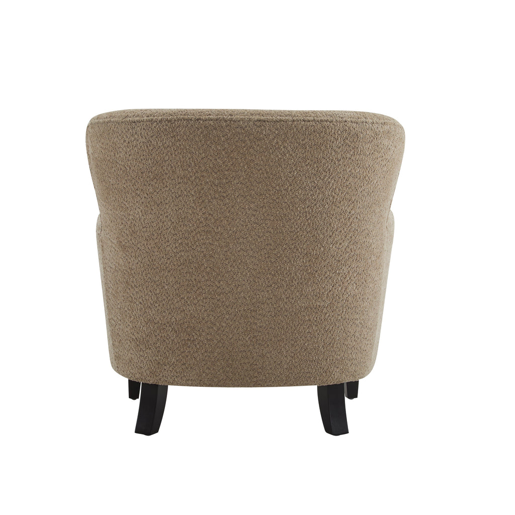 Gerald Boucle Upholstered Club Chair and Ottoman Set