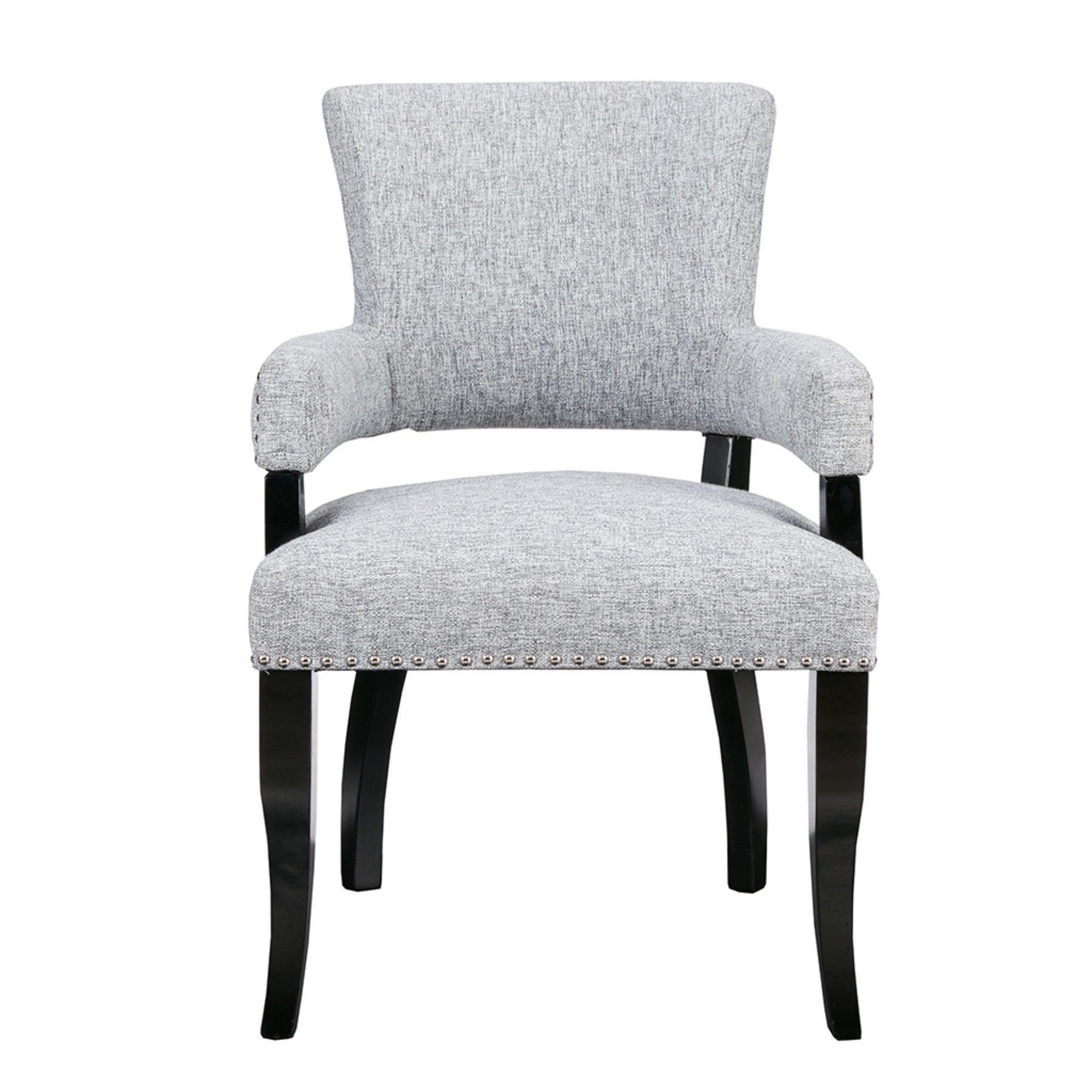 Dawson Arm Upholstered Nailhead Trim Dining Chair