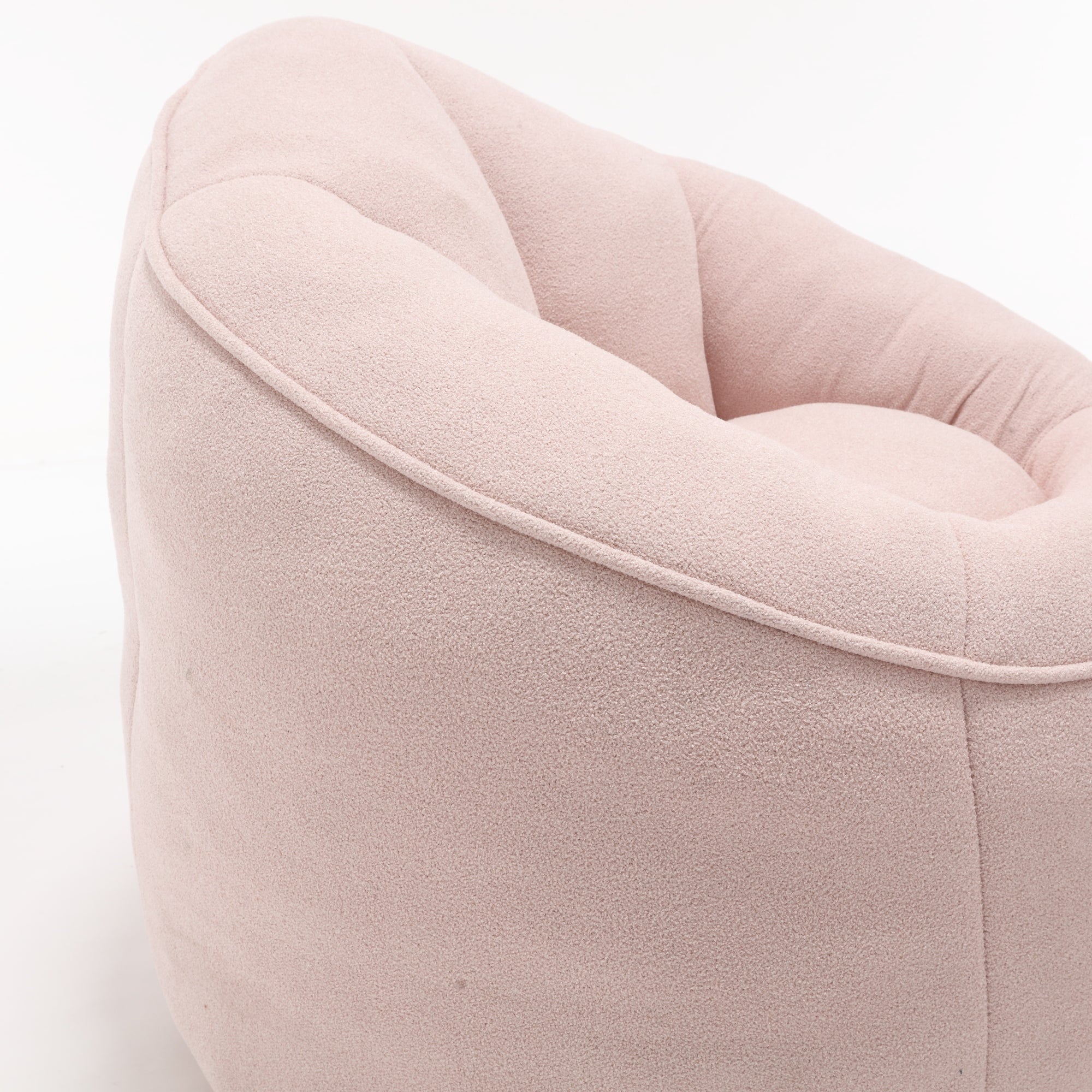 Bean Bag Sofa Chair with High-Pressure Foam and Footrest