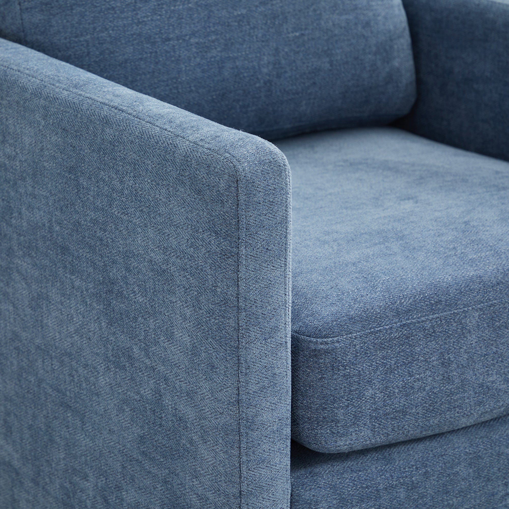 Modern Square Upholstered Swivel Accent Chair