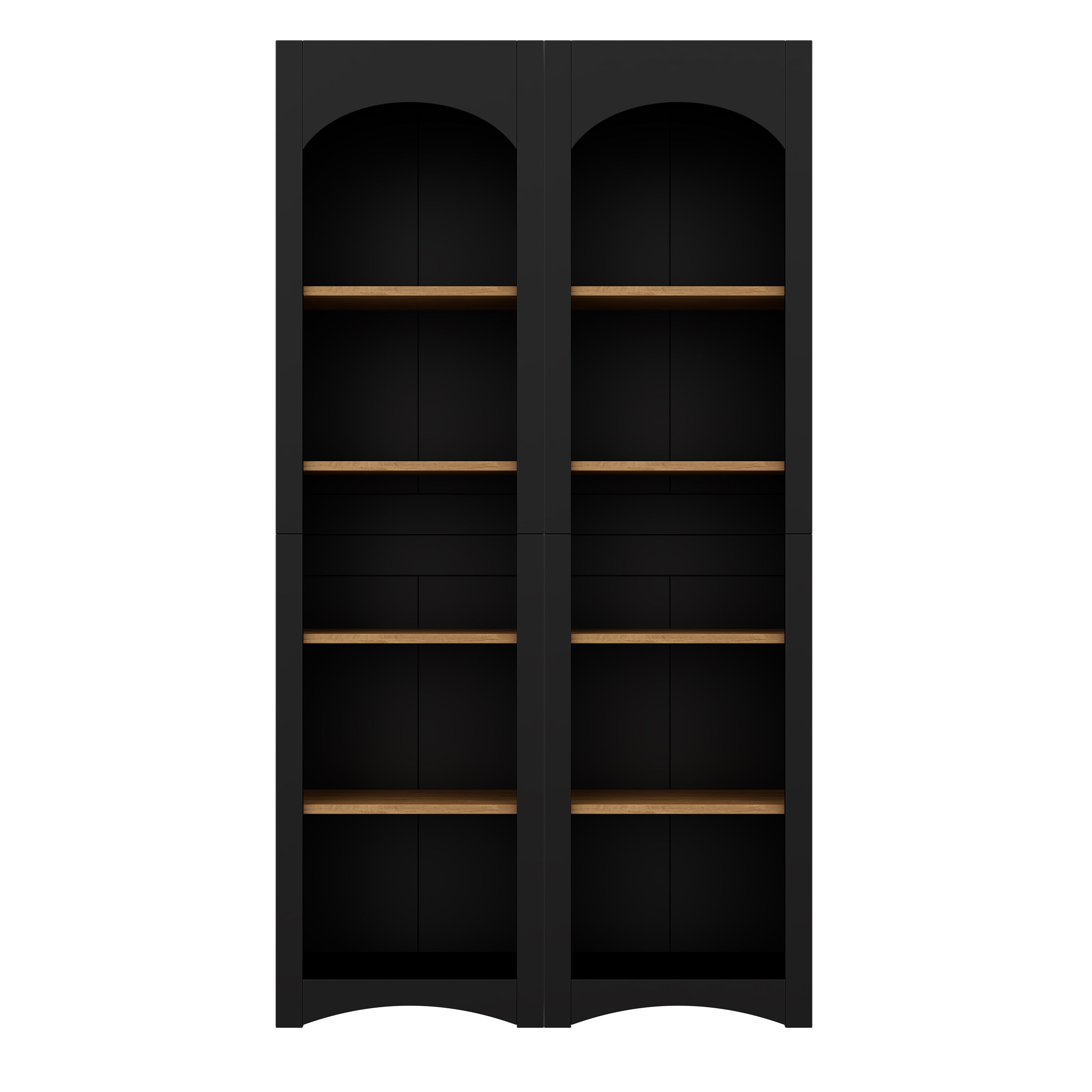 Farmhouse Two-Tone Storage Cabinet with Adjustable Shelves