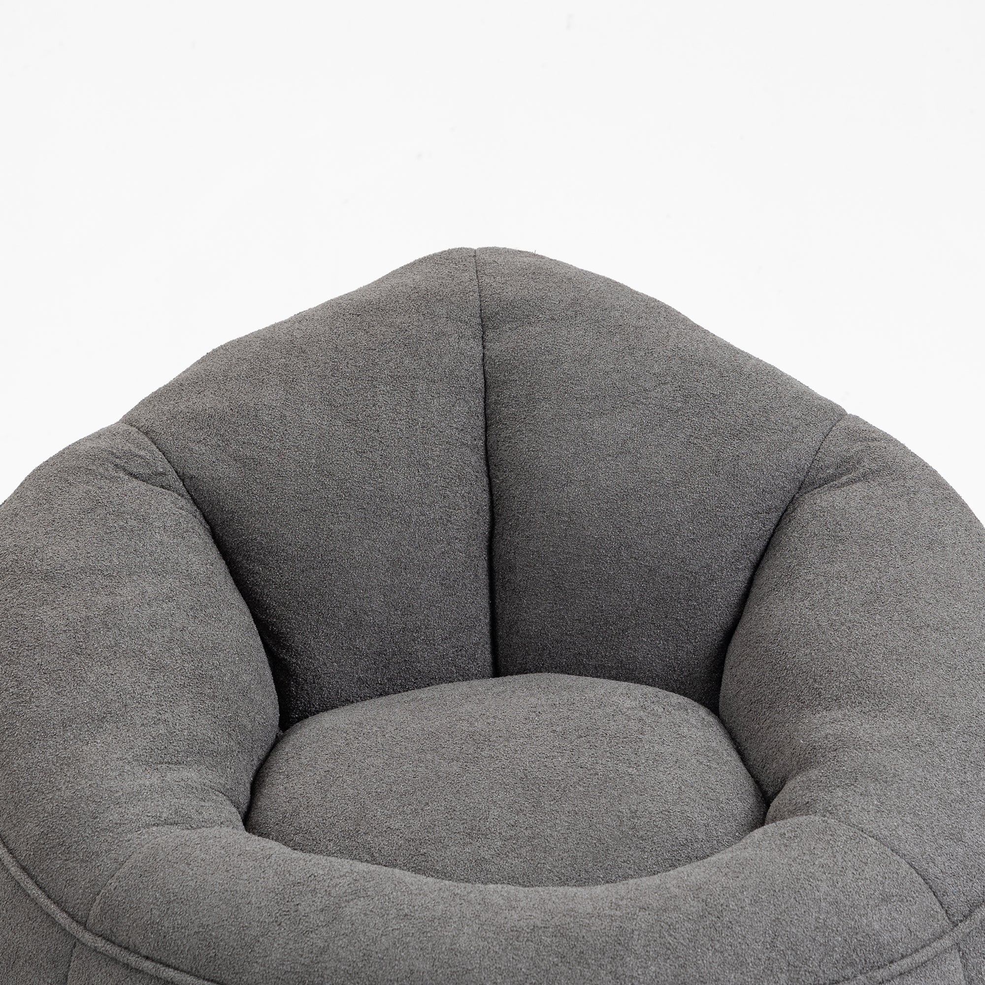 Bean Bag Sofa Chair with High-Pressure Foam and Footrest
