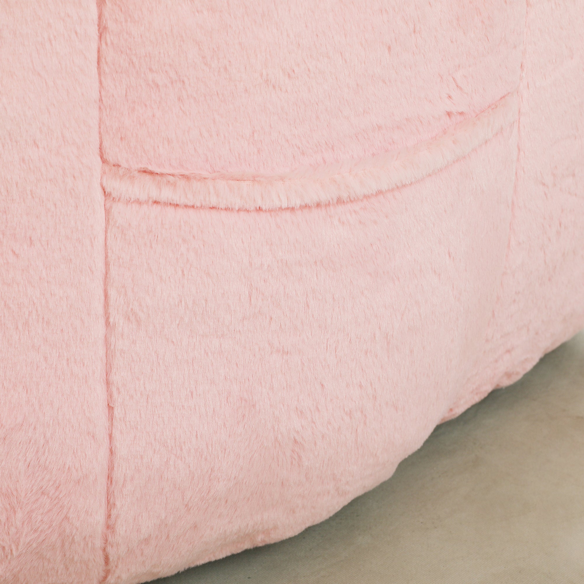 Beanbag Sofa Chair with Armrests Stuffed with High-Density Foam