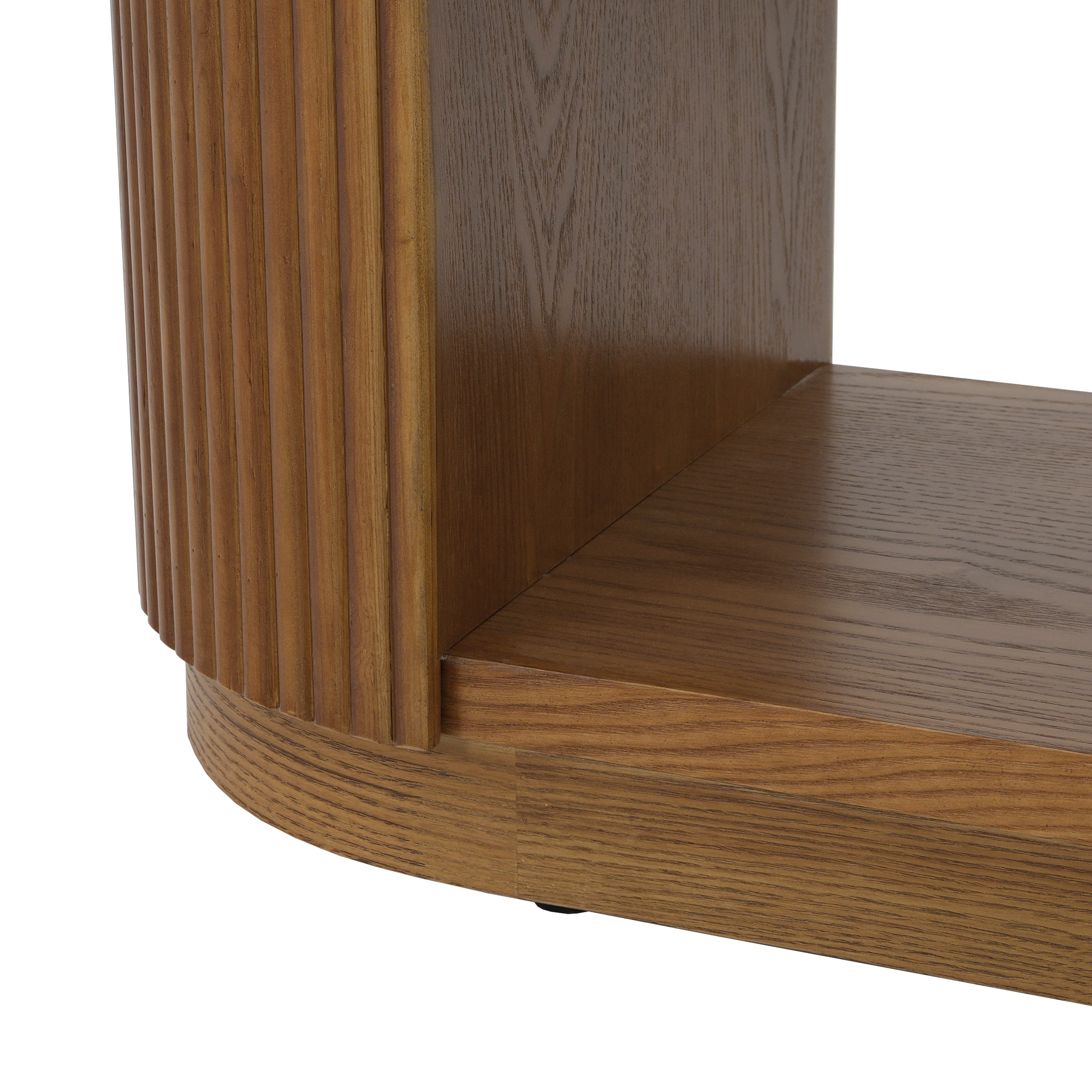 Modern Entryway Console Table with Open Shelf