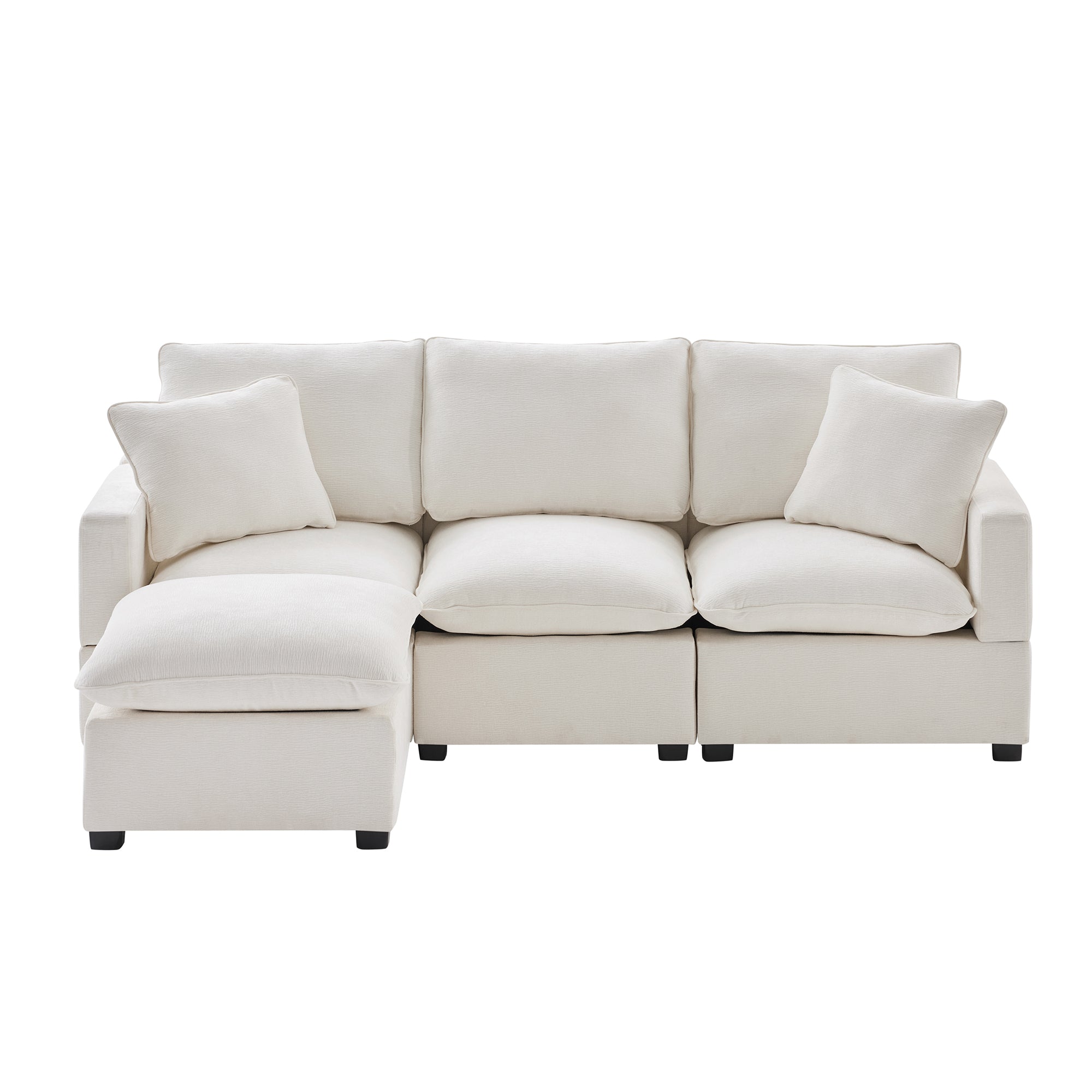 Chenille Modular L-Shape Sofa