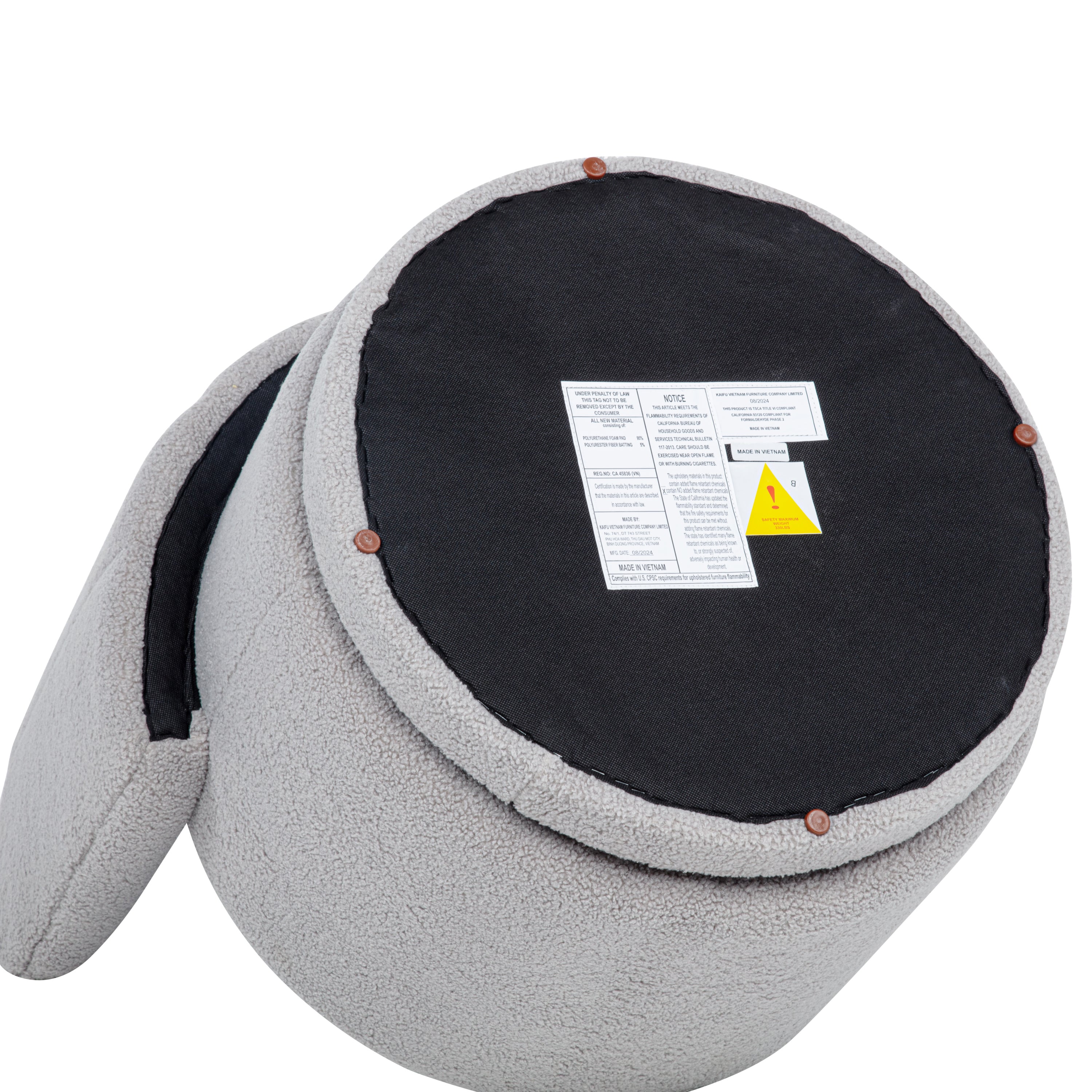 360 Degree Swivel Back Sofa Chair With Storage Space