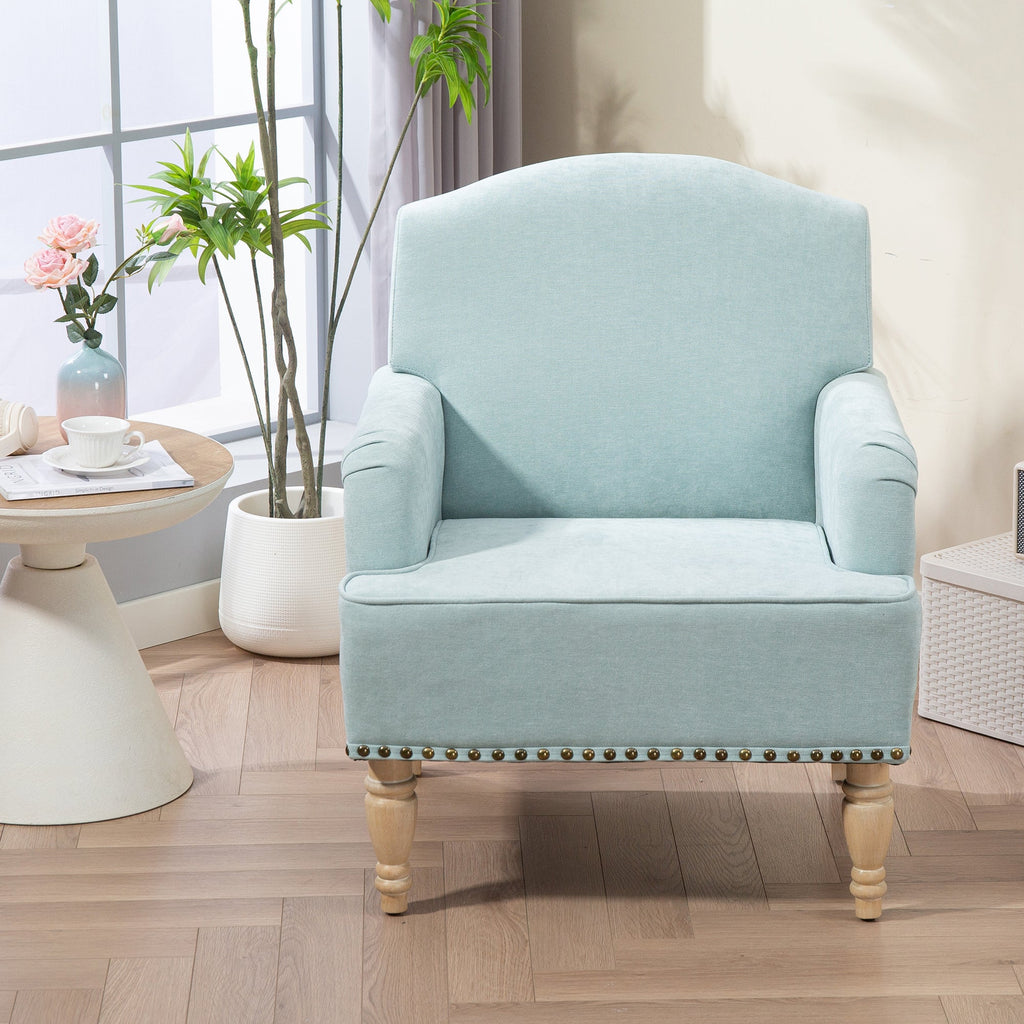 Nailhead Trim Upholstered Accent Chair