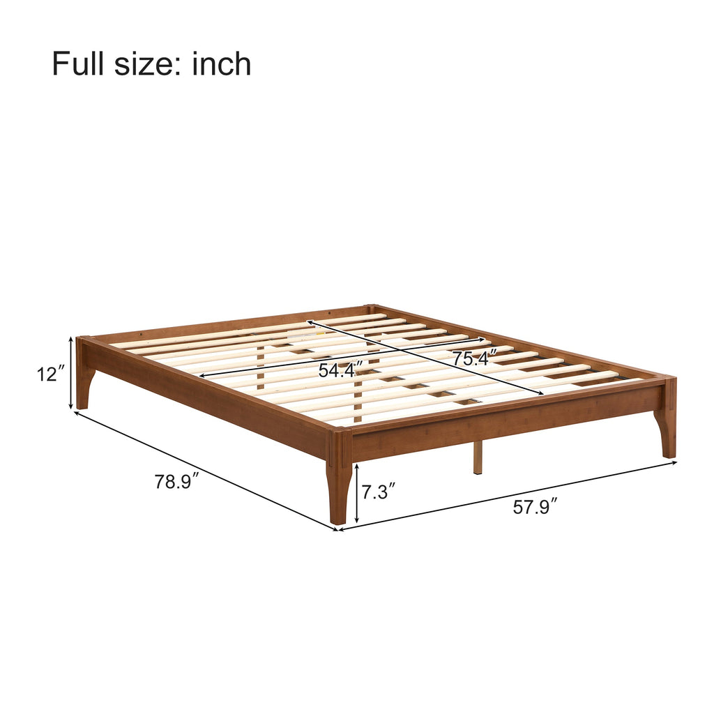 Bamboo Wood Platform Bed Frame