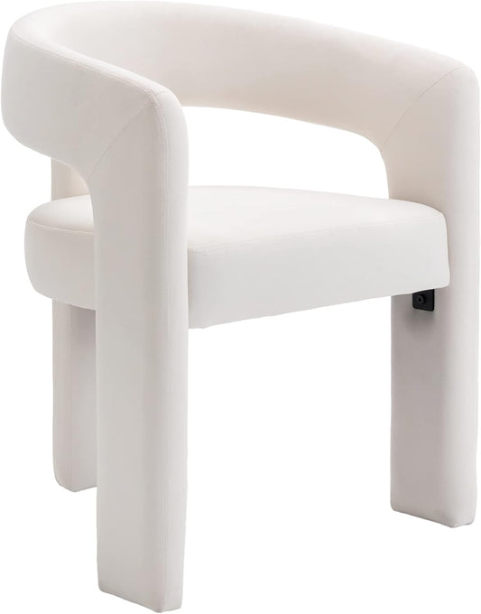 Rivova Modern Barrel Velvet Chair