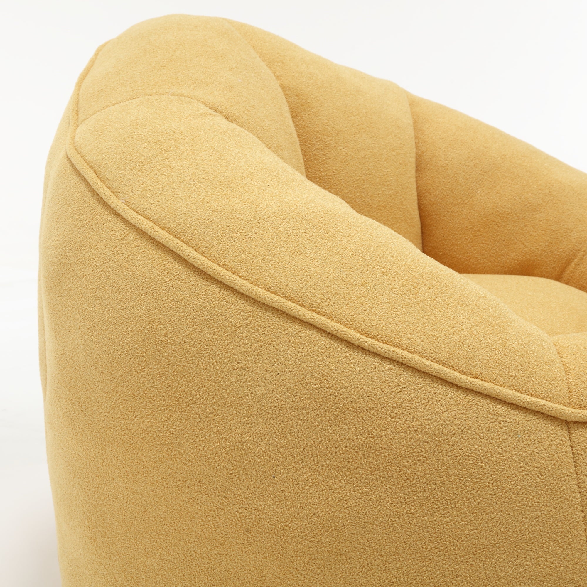 Bean Bag Sofa Chair with High-Pressure Foam and Footrest