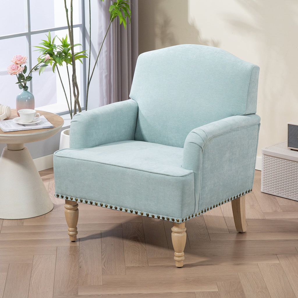 Nailhead Trim Upholstered Accent Chair