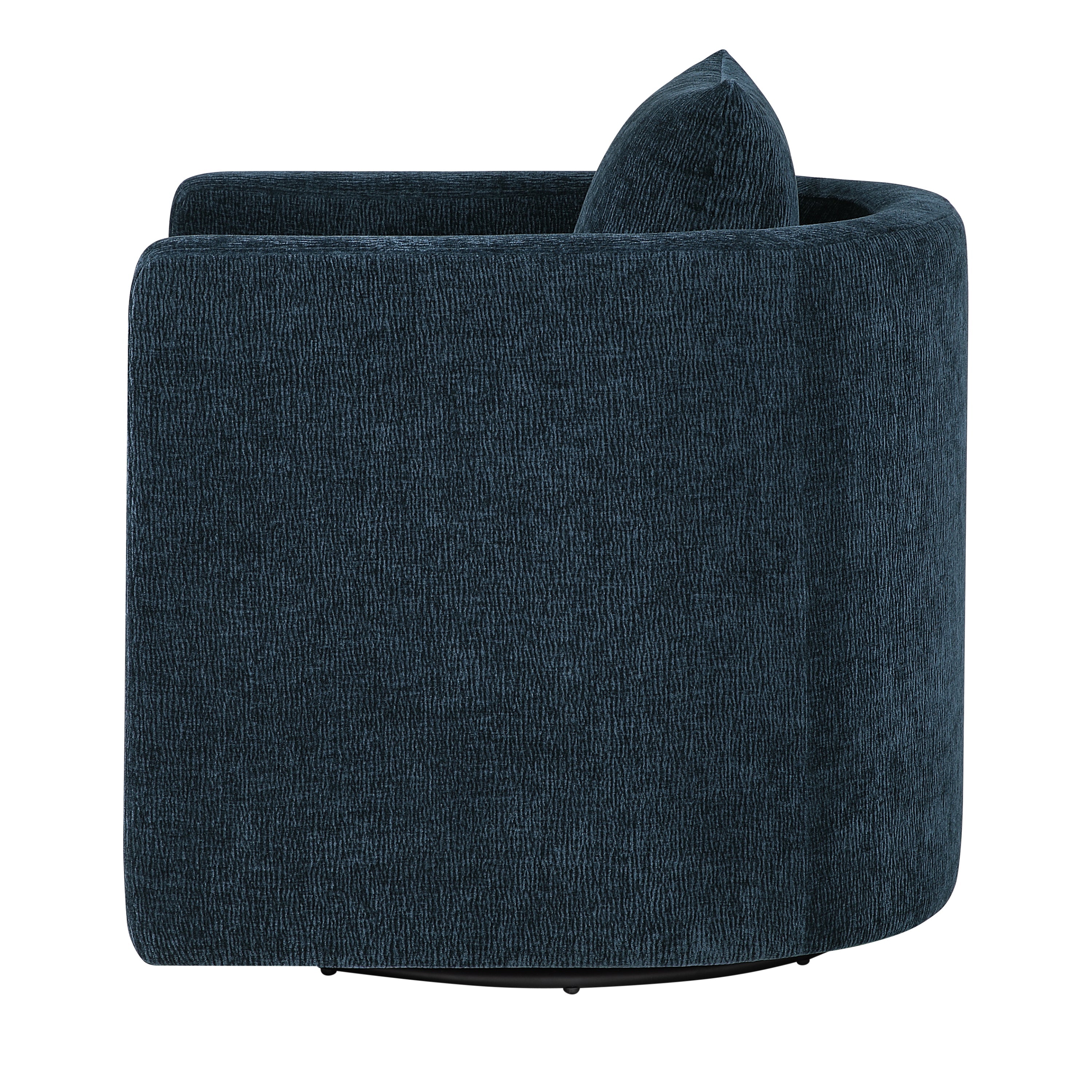 Sutton Light Grey Performance Fabric Swivel Barrel Chair