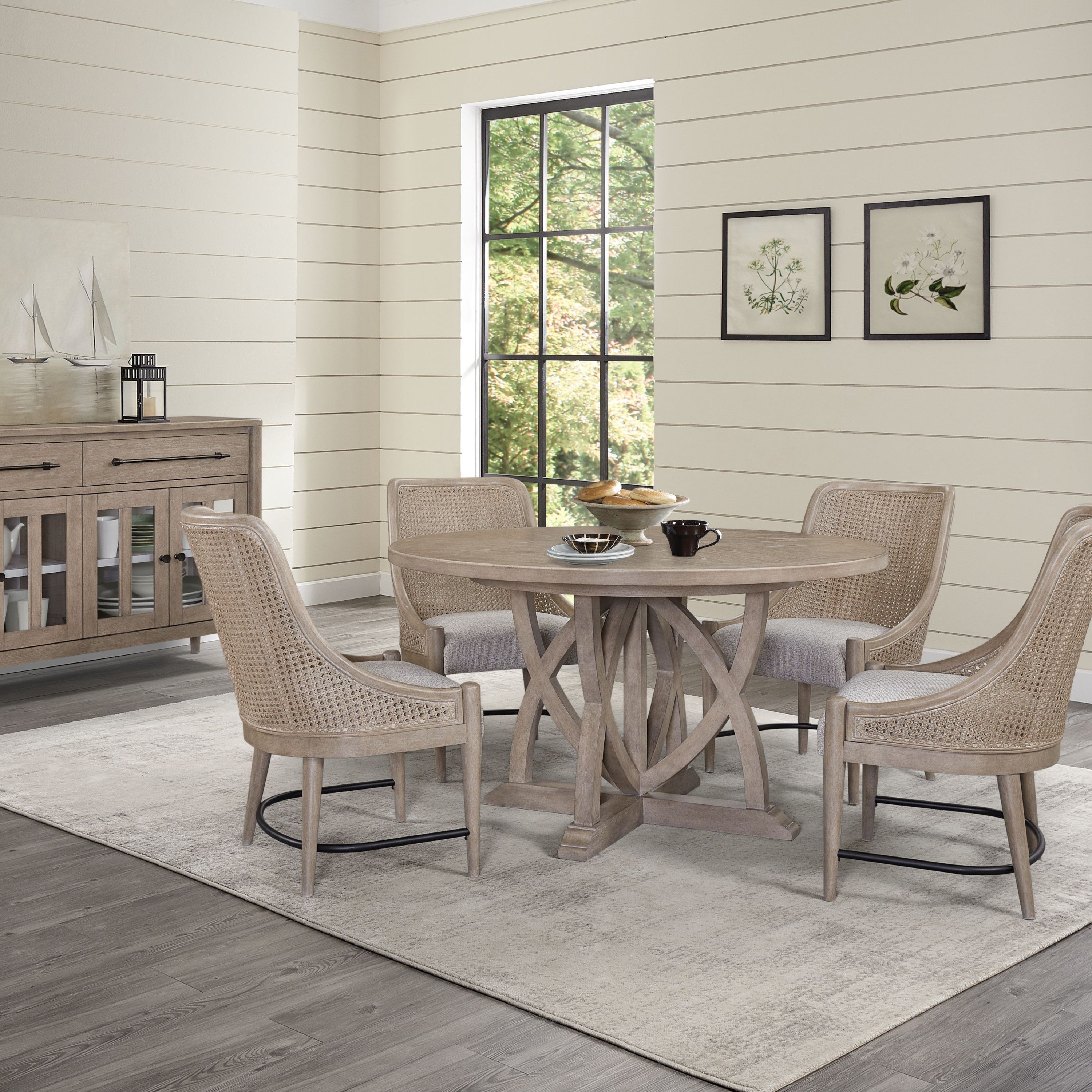 Prescott Round Dining Expandable Dining Table