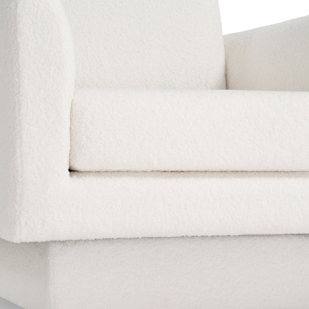 Hartswell Teddy Sherpa Modern Swivel Accent Chair