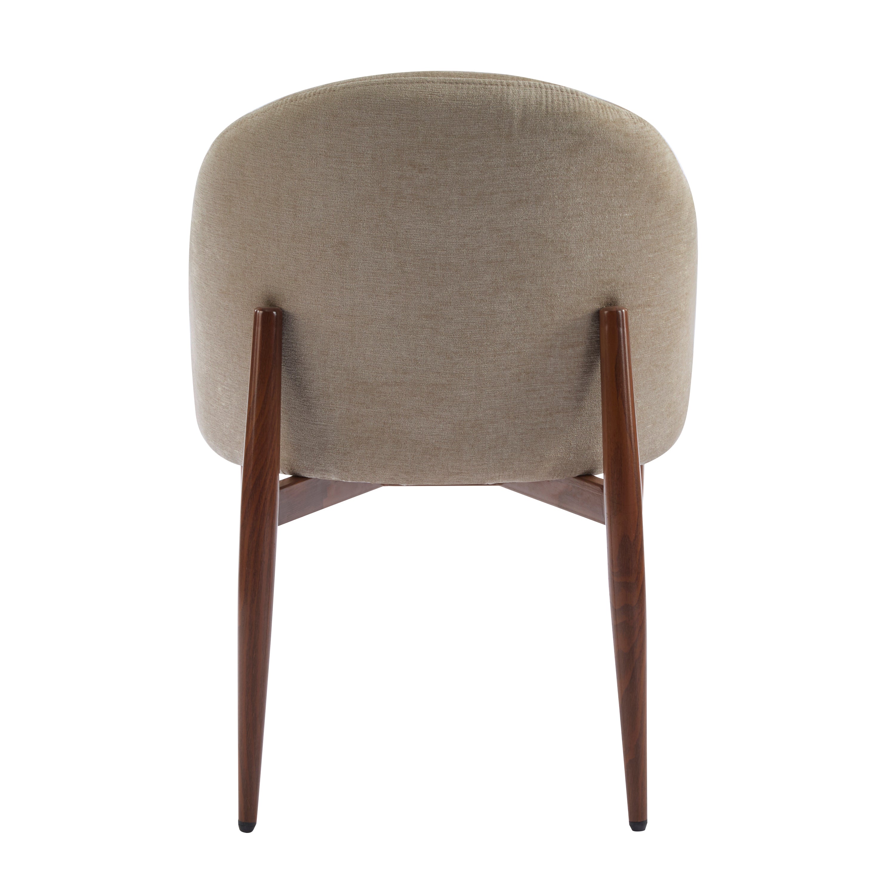 Mid-Century Modern Fabric Upholstered Dining Chair, Set of 2