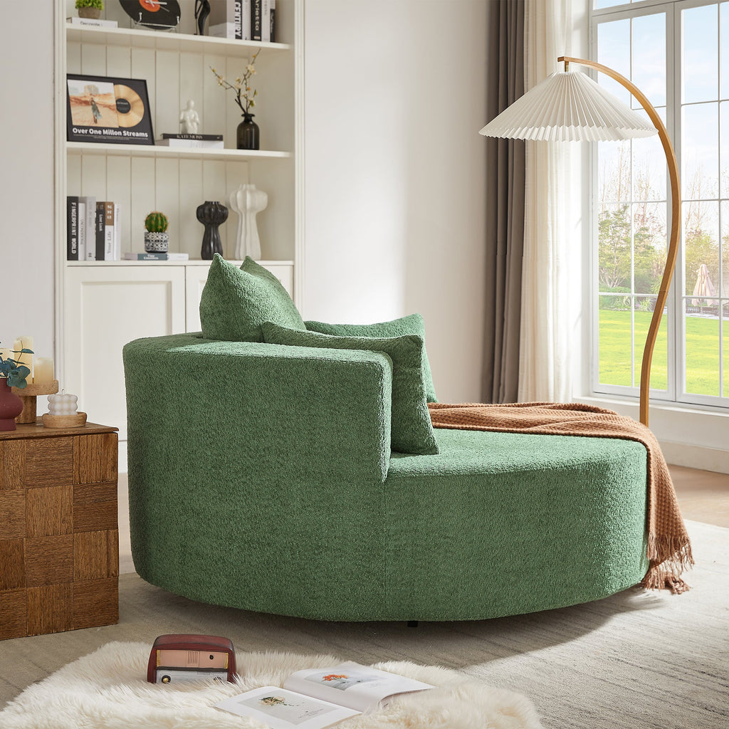 Crossley Oversized Swivel Barrel Accent Chair