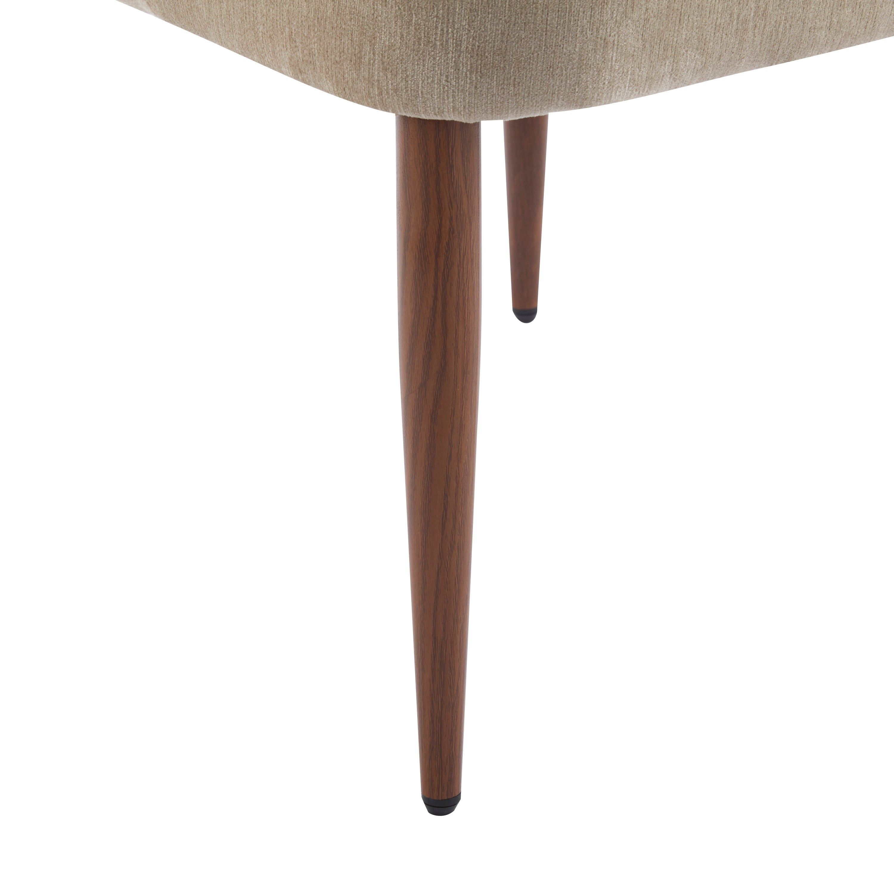 Mid-Century Modern Fabric Upholstered Dining Chair, Set of 2