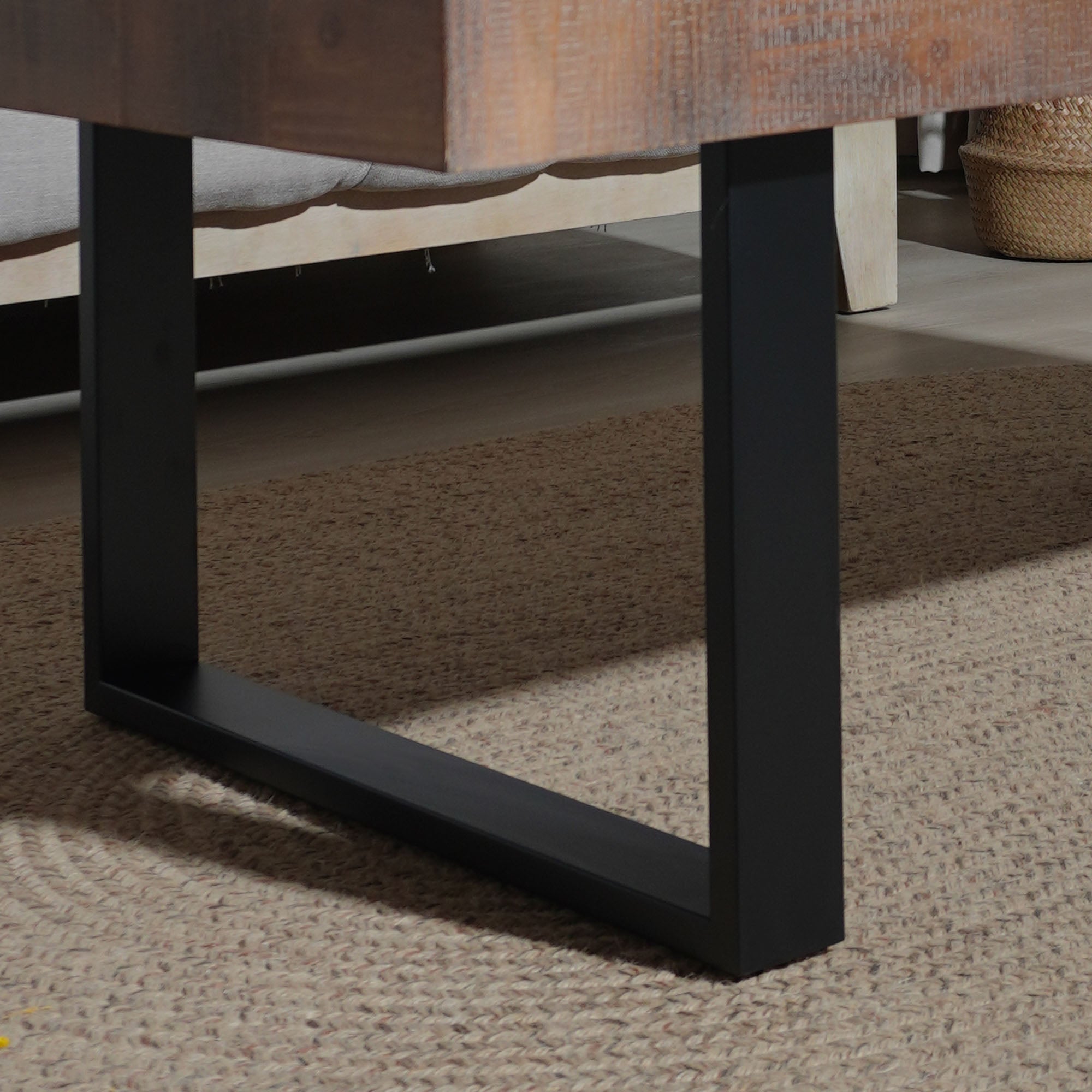 Rustic Industrial Wood Coffee Table