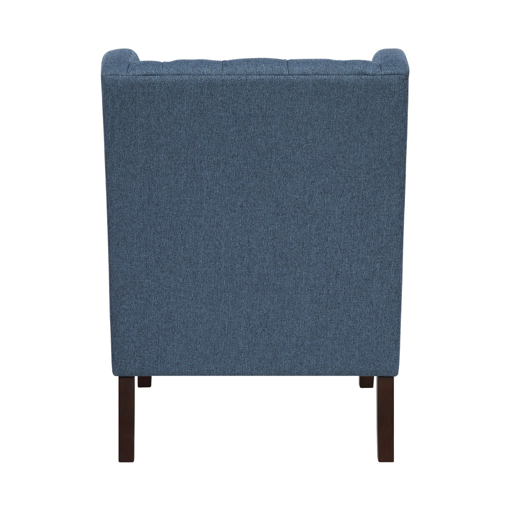 Button-Tufted Upholstered High Back Accent Chair