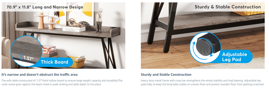 Oakridge Industrial Console Table
