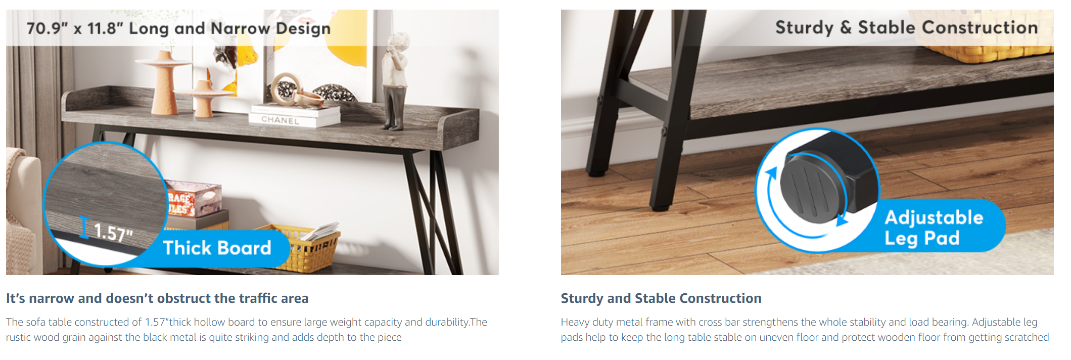 Oakridge Industrial Console Table