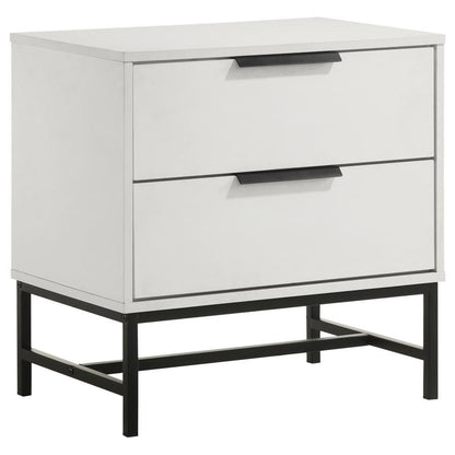 Ensemble de chambre à coucher 3 pièces Sonora avec lit Queen Size, blanc