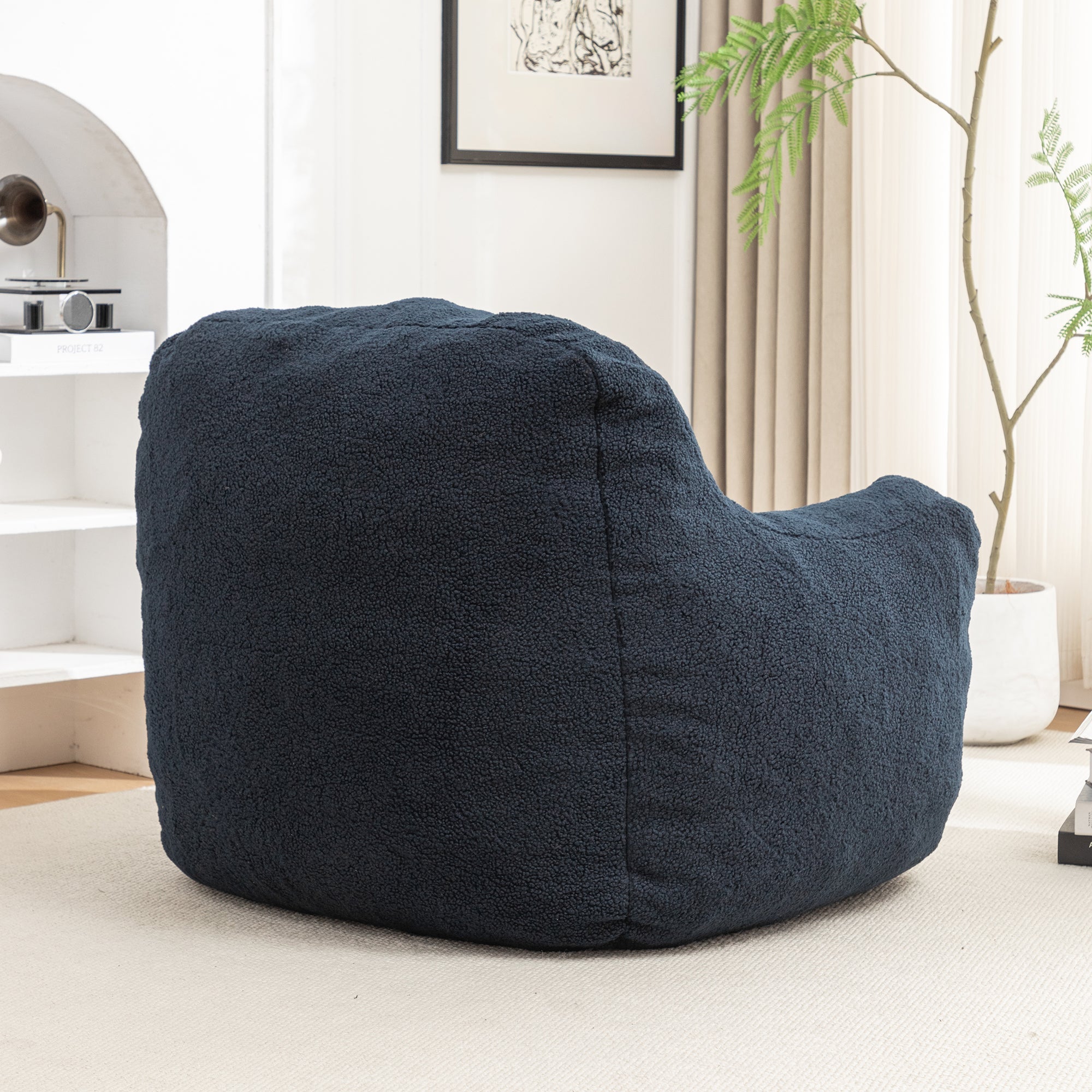 Tufted Memory Foam Bean Bag Chair