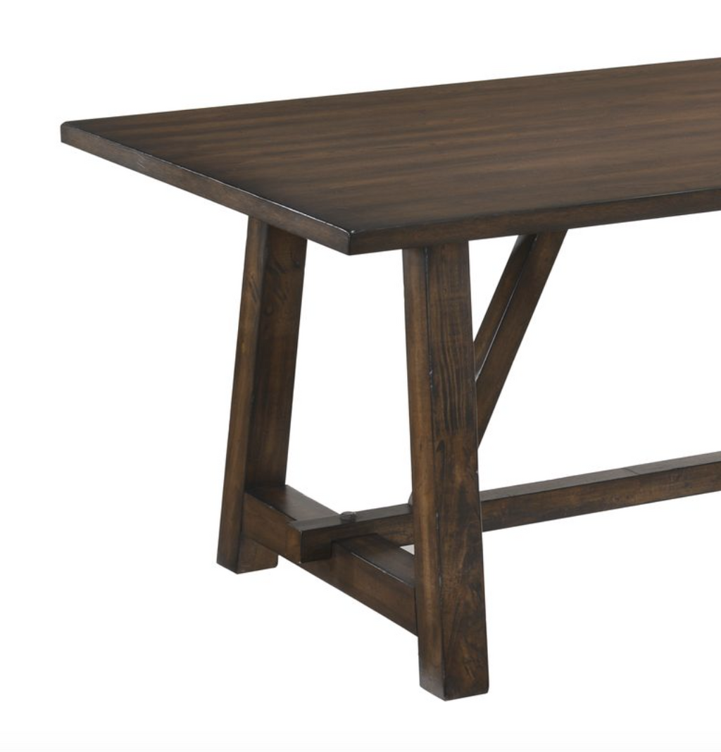 Kaelyn Dark Oak Finish Dining Table