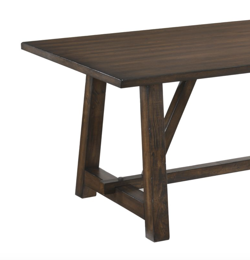 Kaelyn Dark Oak Finish Dining Table