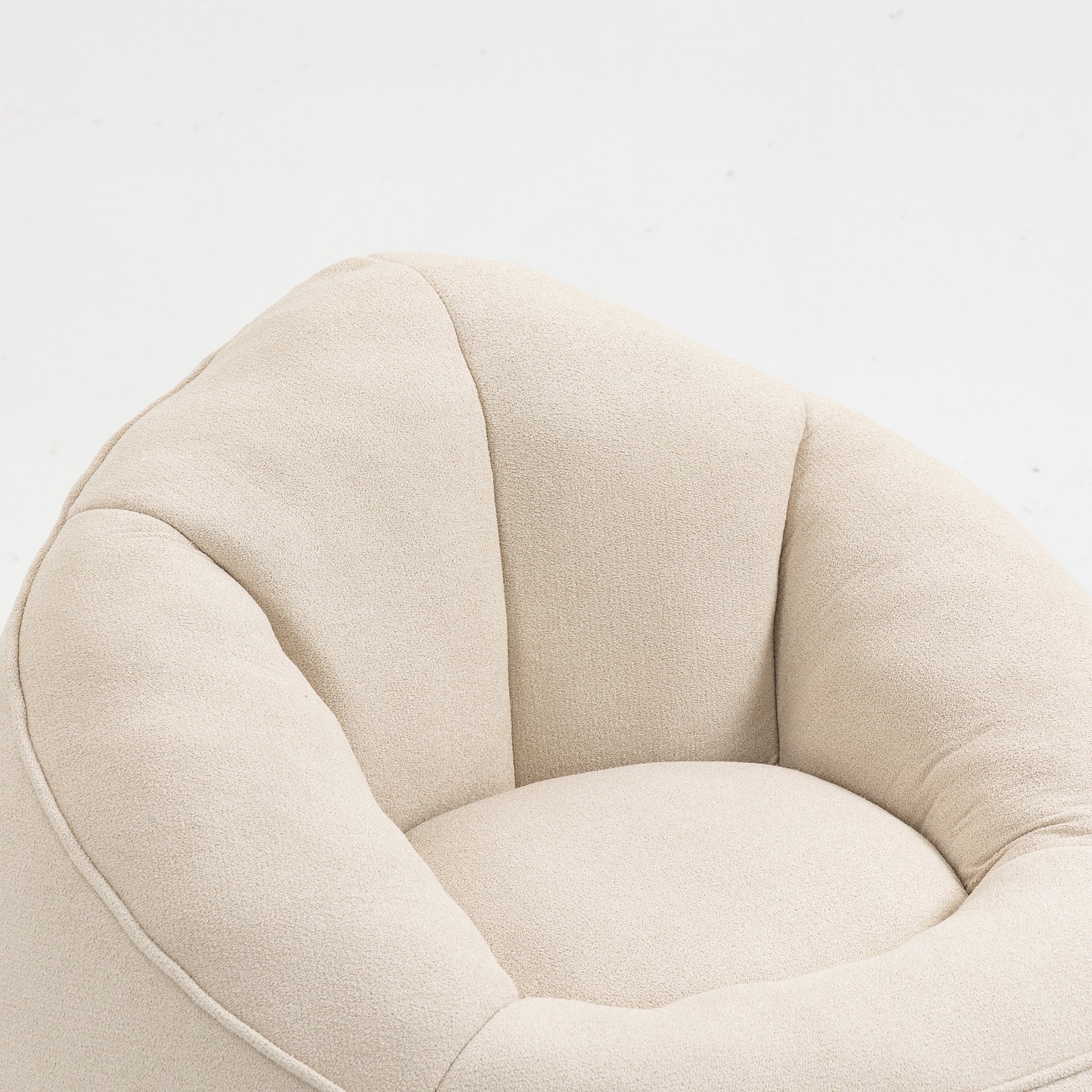 Bean Bag Sofa Chair with High-Pressure Foam and Footrest