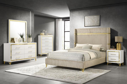 Ensemble de chambre à coucher 3 pièces Lucia Wing Back Queen 