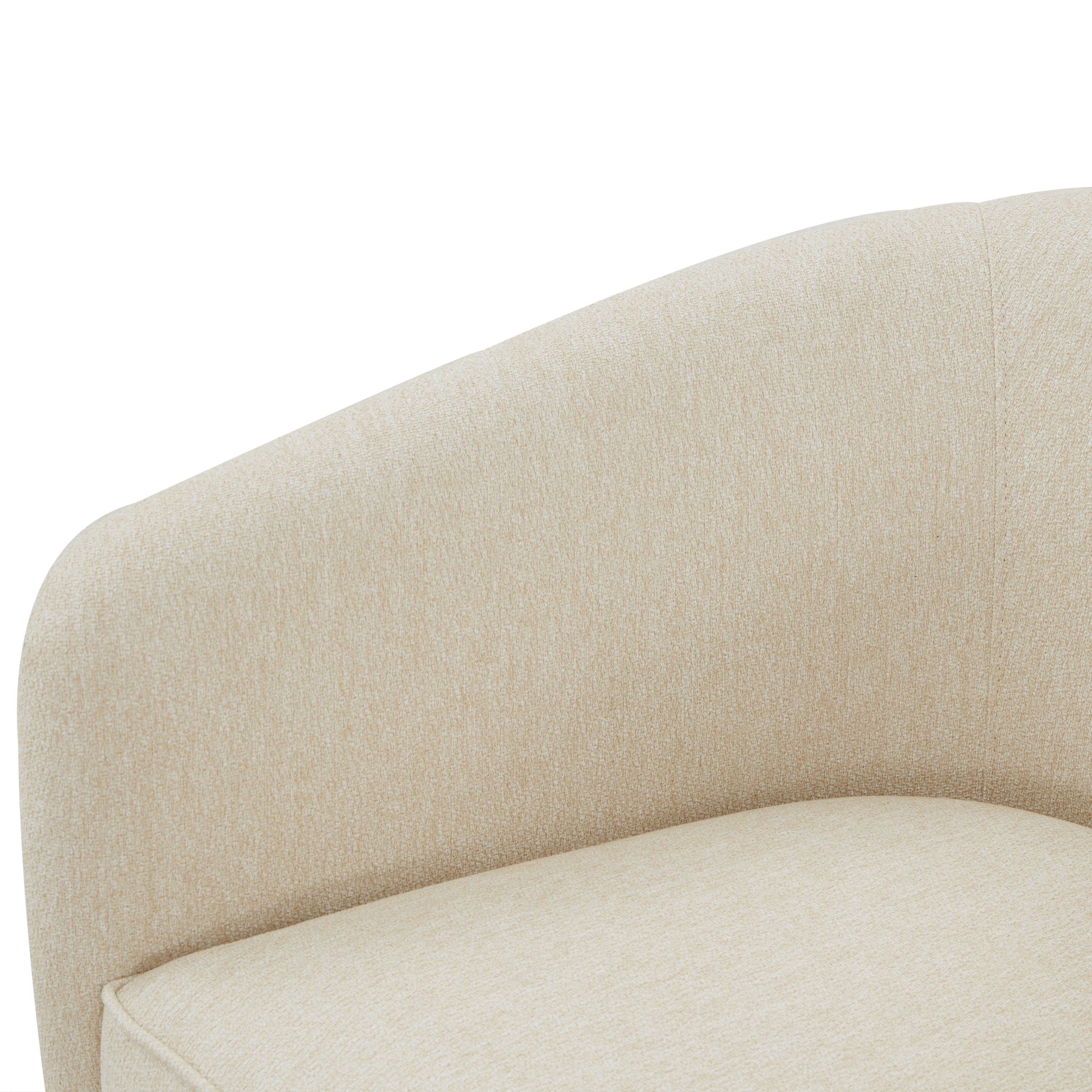 Miramar Wood Base Swivel Club Accent Chair