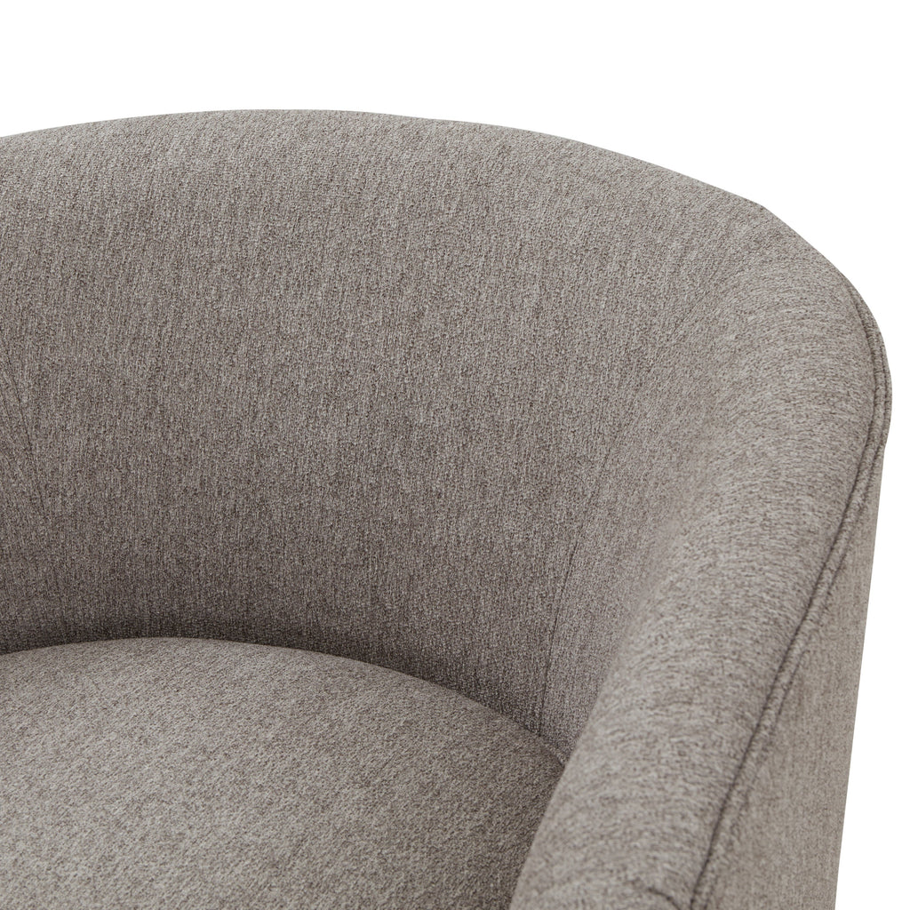 Miramar Wood Base Swivel Club Accent Chair