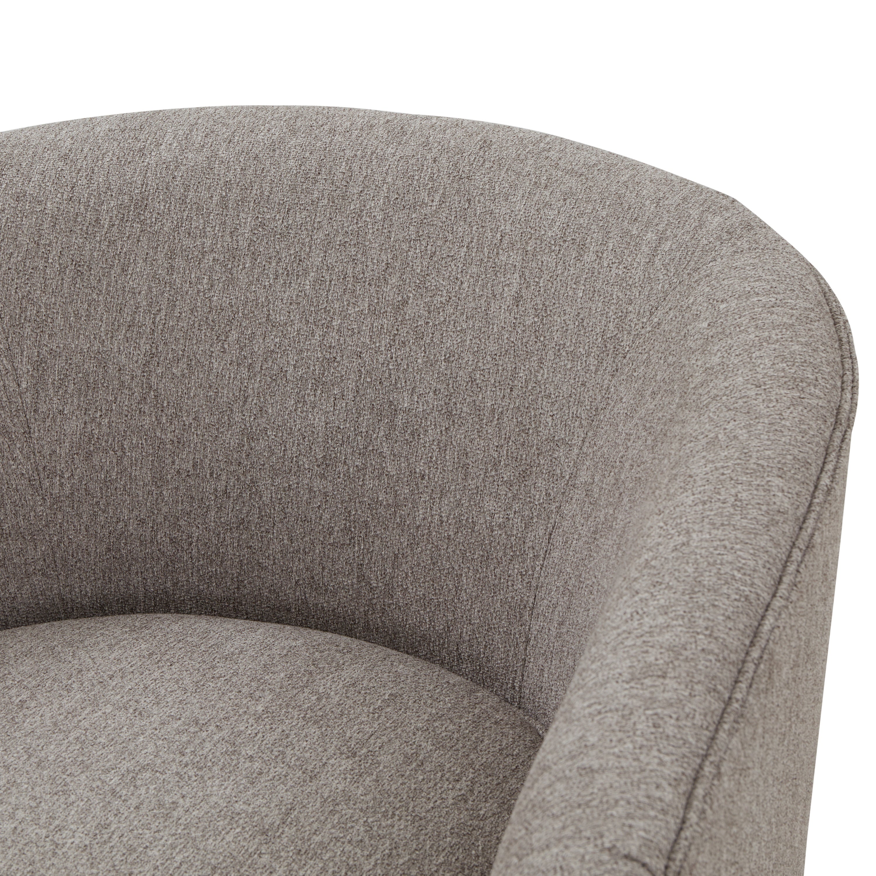 Miramar Wood Base Swivel Club Accent Chair