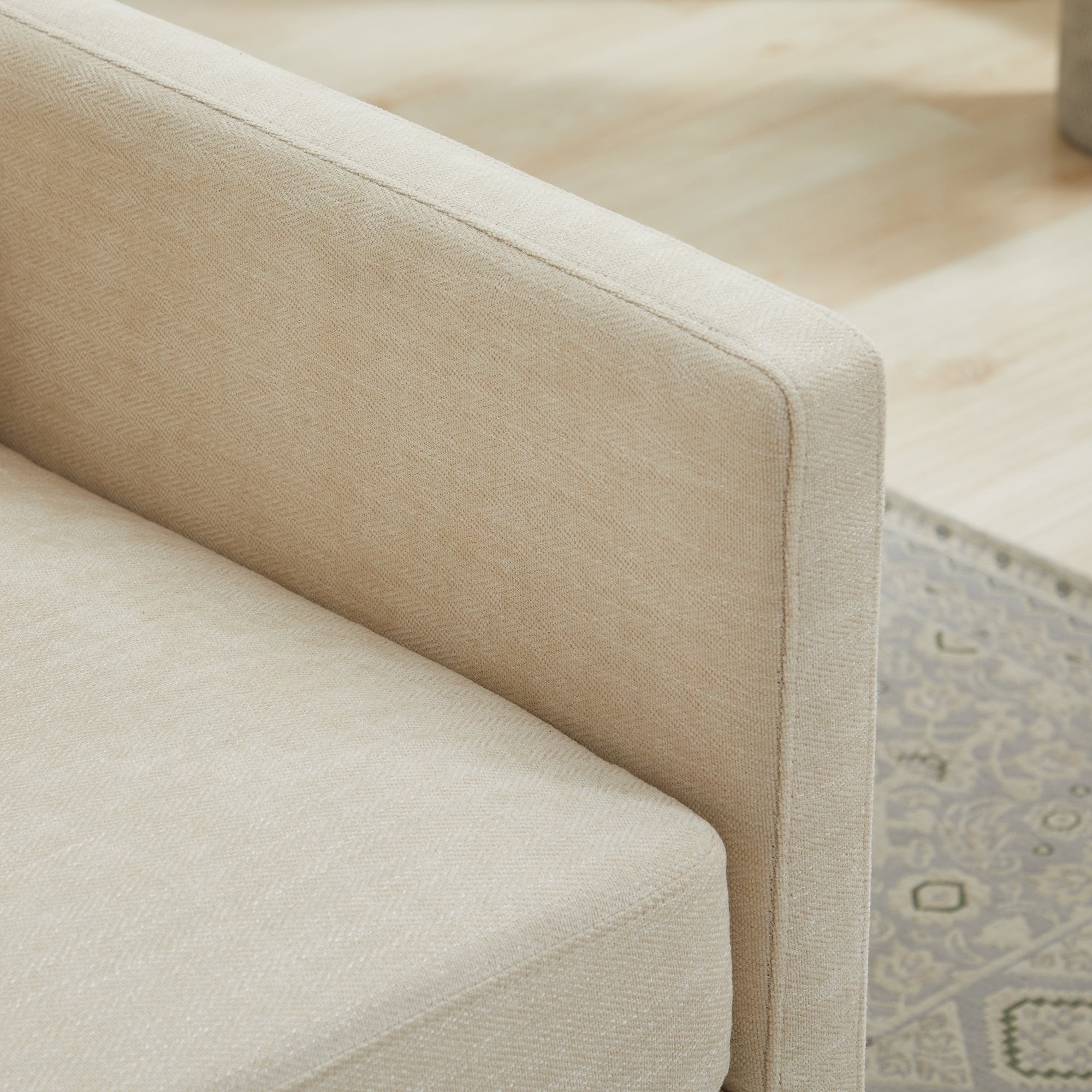 Modern Square Upholstered Swivel Accent Chair