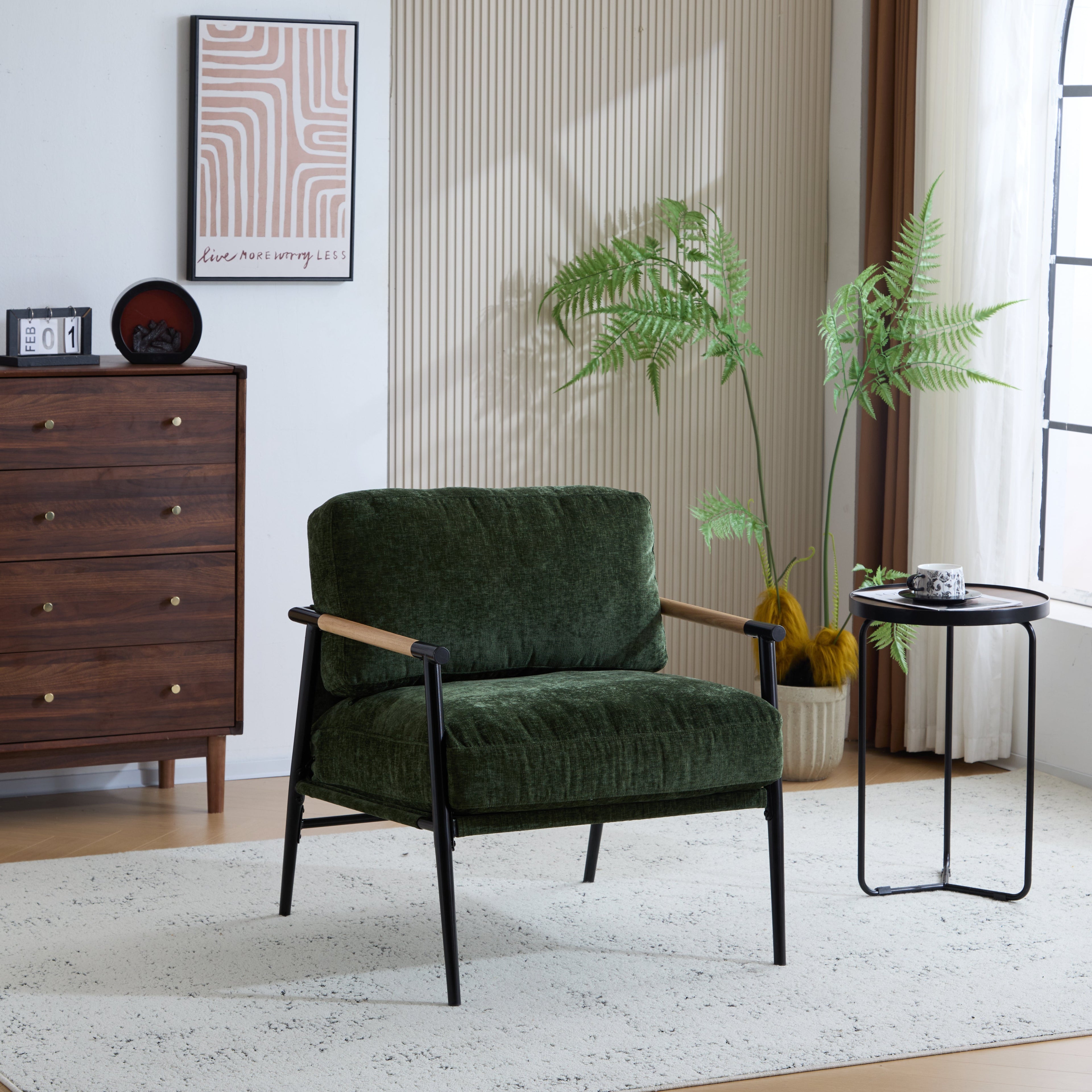 Portwyn Modern Accent Chair with Plush Cushions