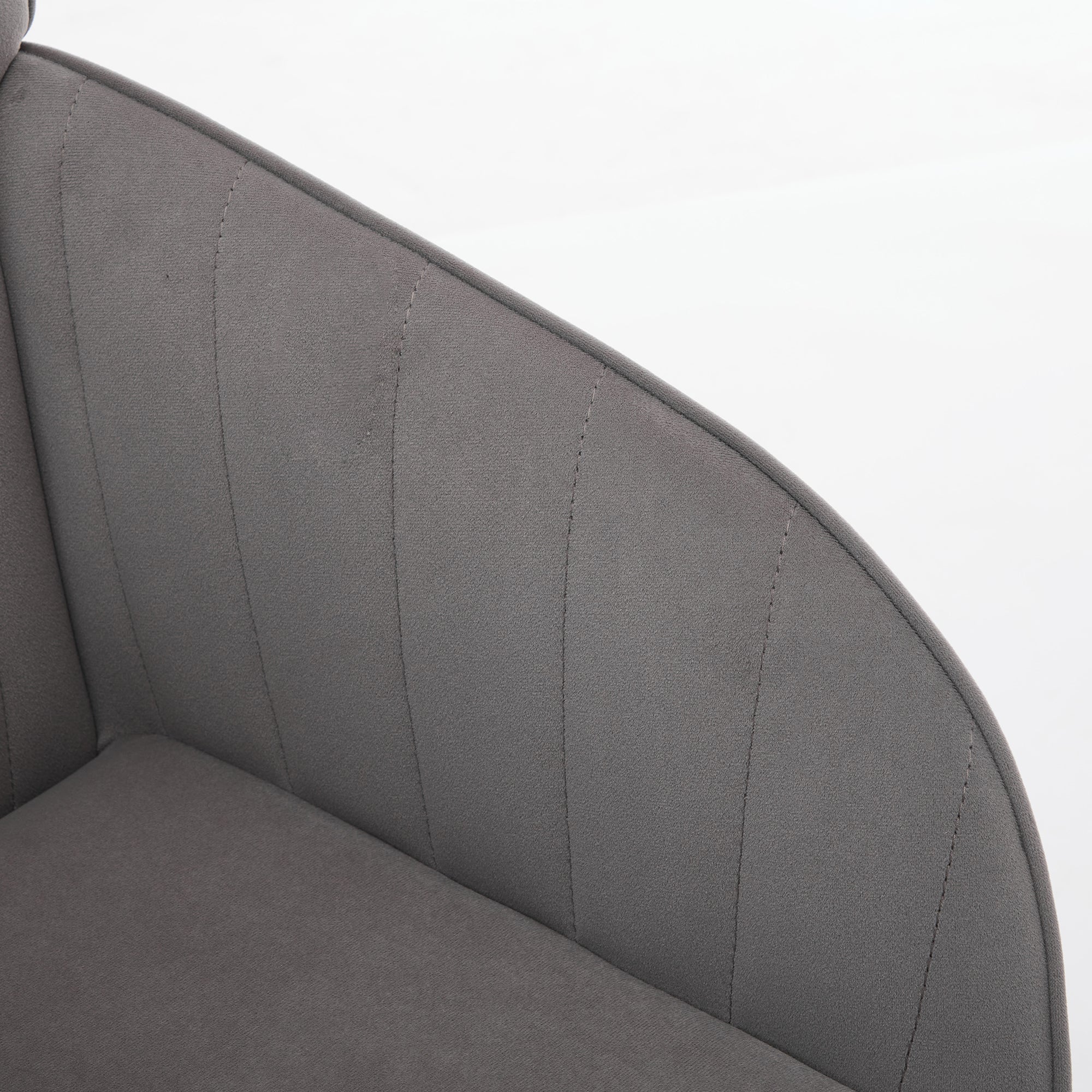 Adjustable Ergonomic Swivel Chair with Golden Base