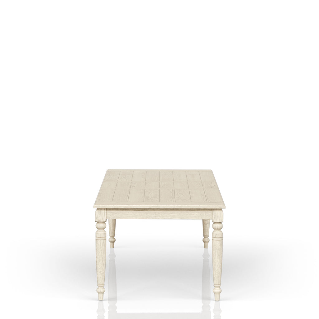 Fordham Turned Leg Wood Extendable Dining Table with Leaf