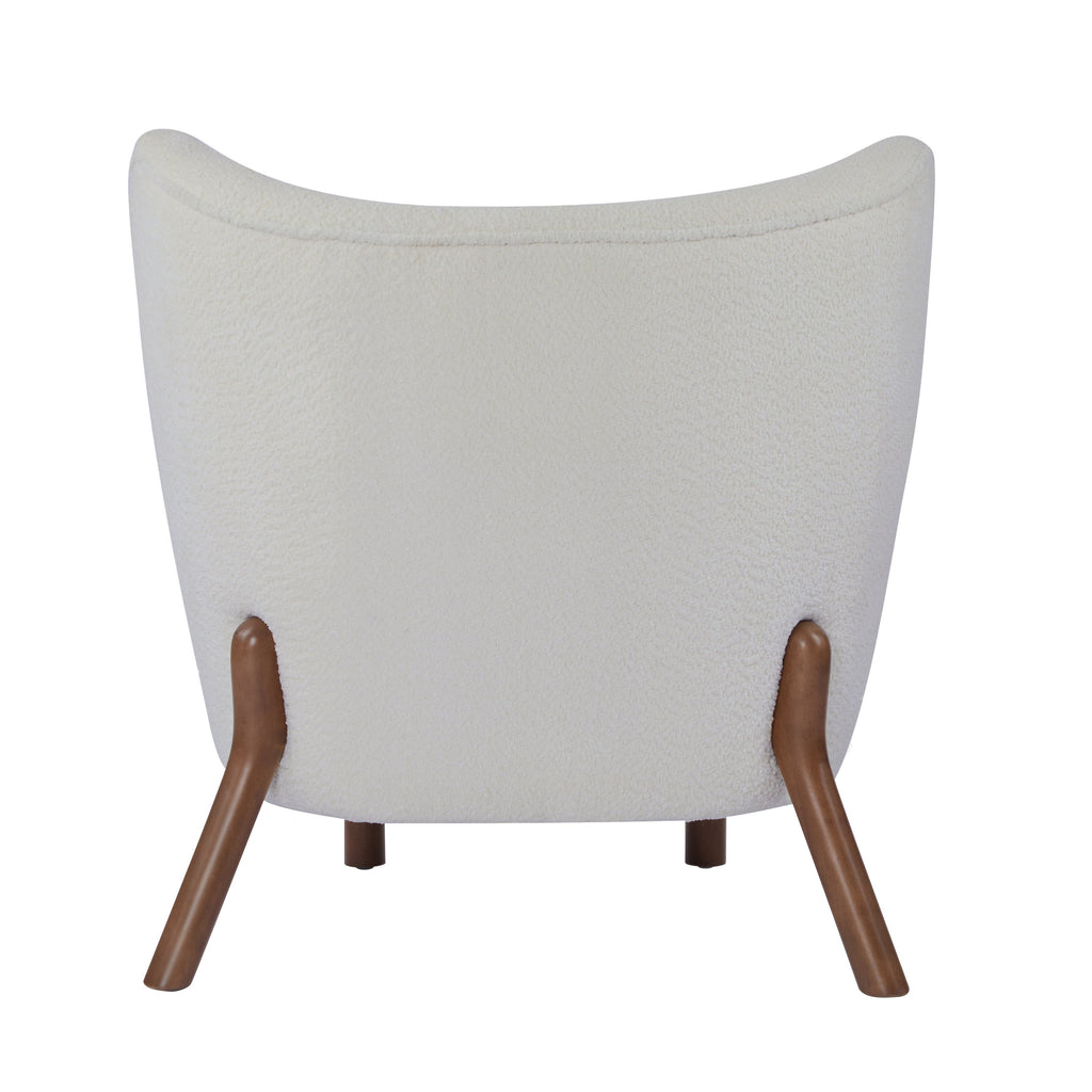 Bella Upholstered Wingback Armless Accent Chair