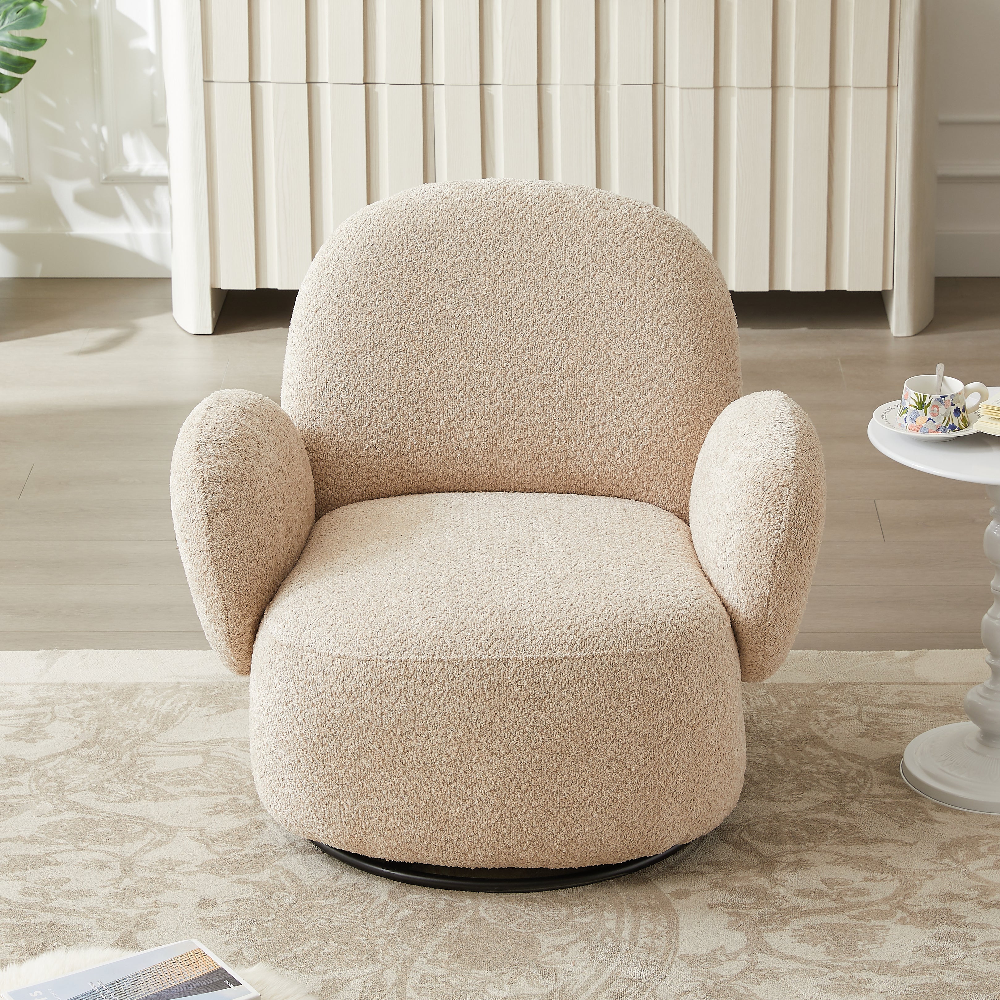 Modern Swivel Upholstered Accent Chair