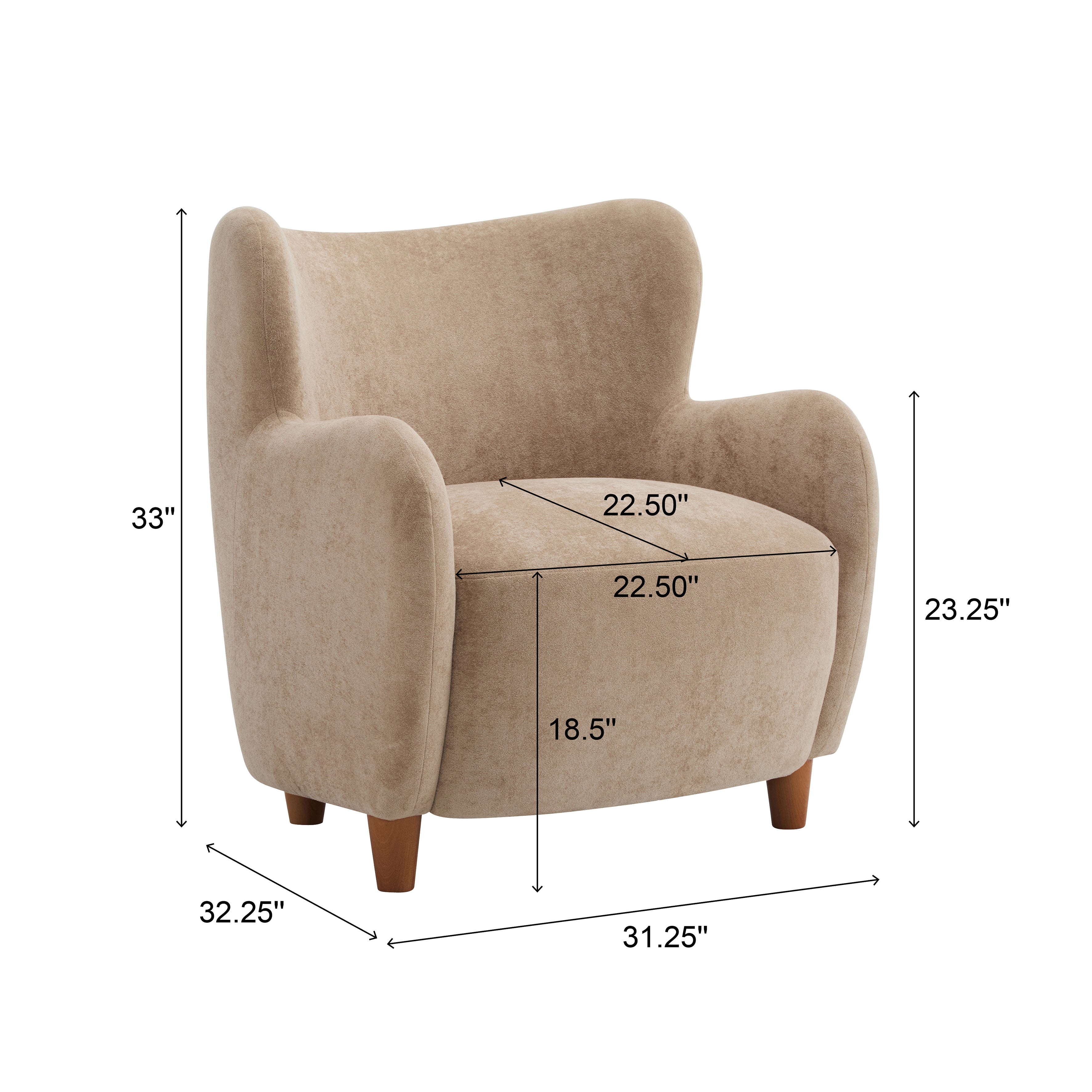 Lucia Wingback Armchair