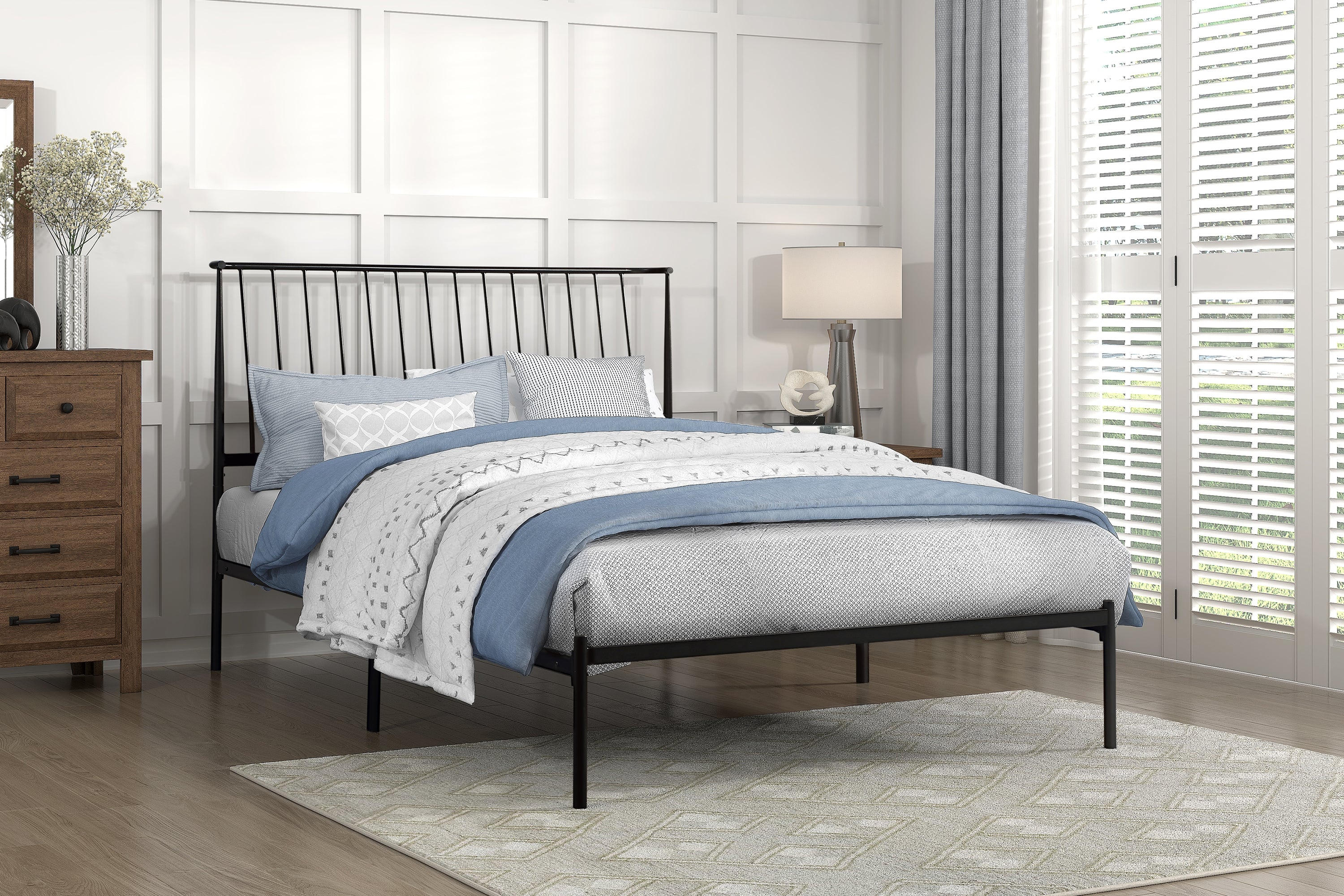 Metal Frame Platform Bed