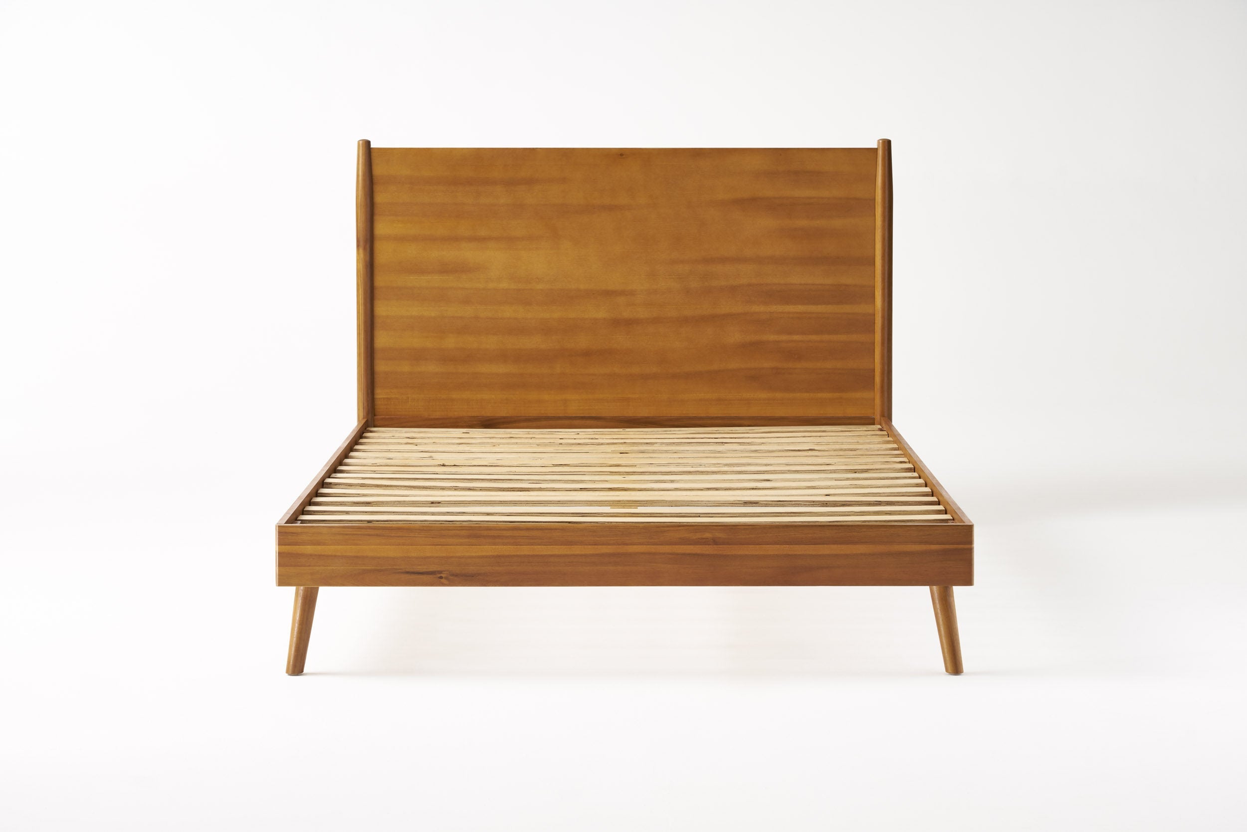 Oki Oki Mid-Century Modern Wooden Bed