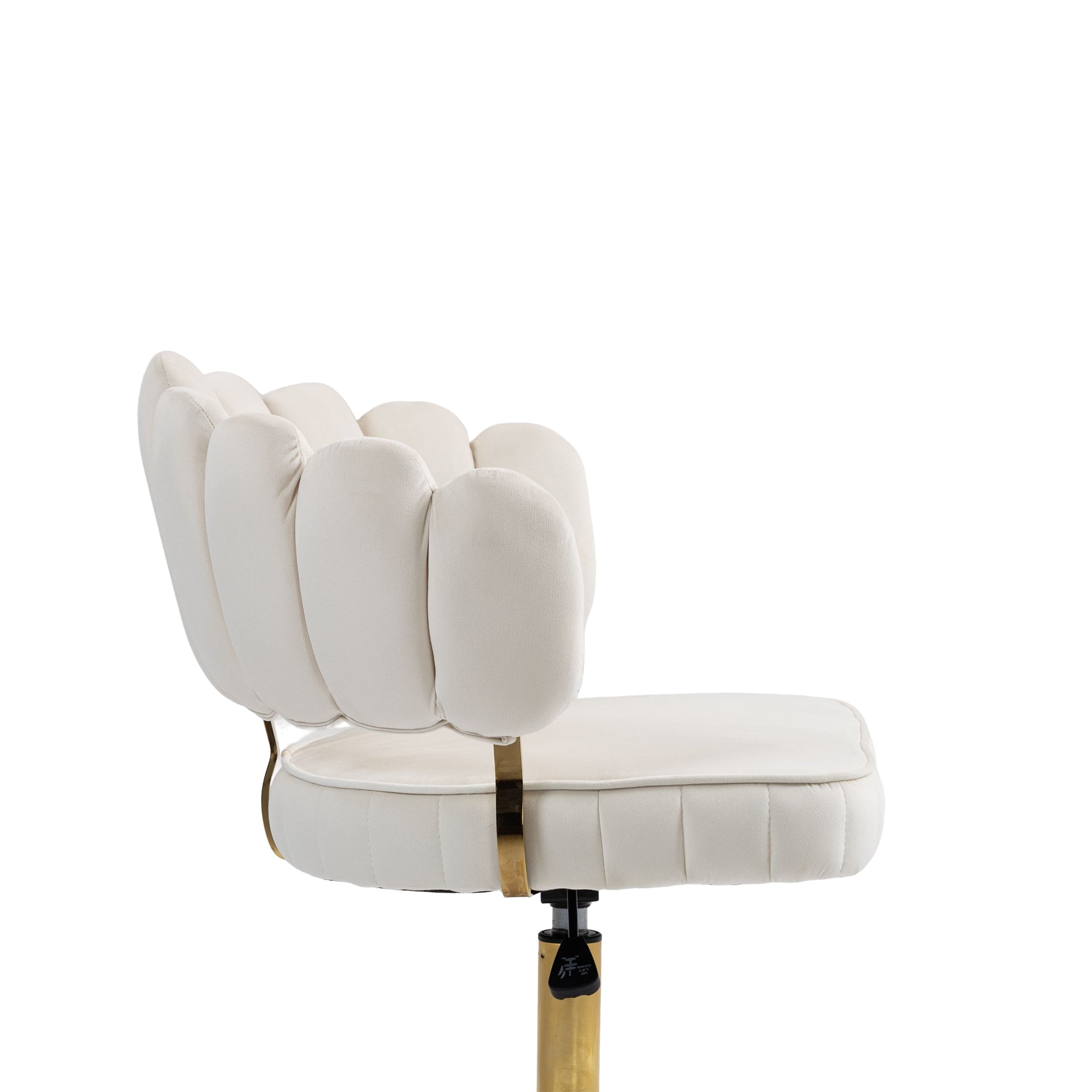 Modern Velvet Home Office Desk Chair with Adjustable Height and Swivel Wheels