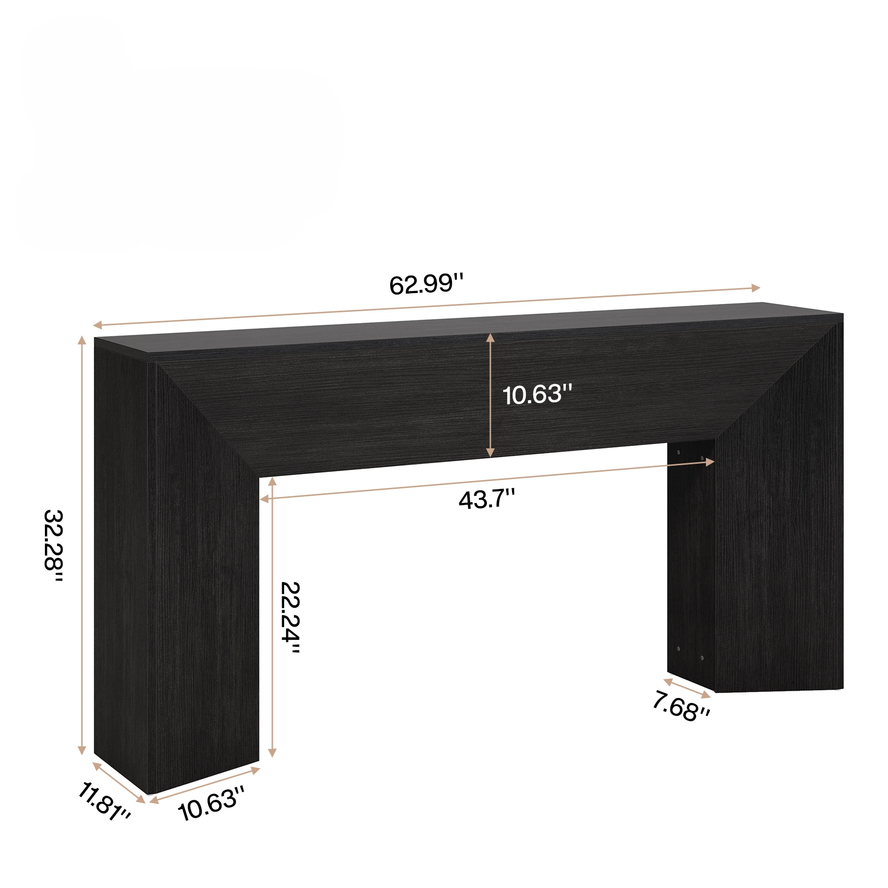 Alderwood Modern Farmhouse  Entryway Console Table