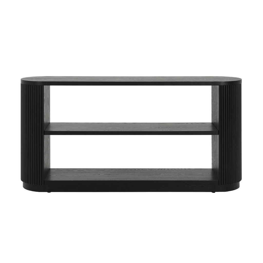 Modern Entryway Console Table with Open Shelf