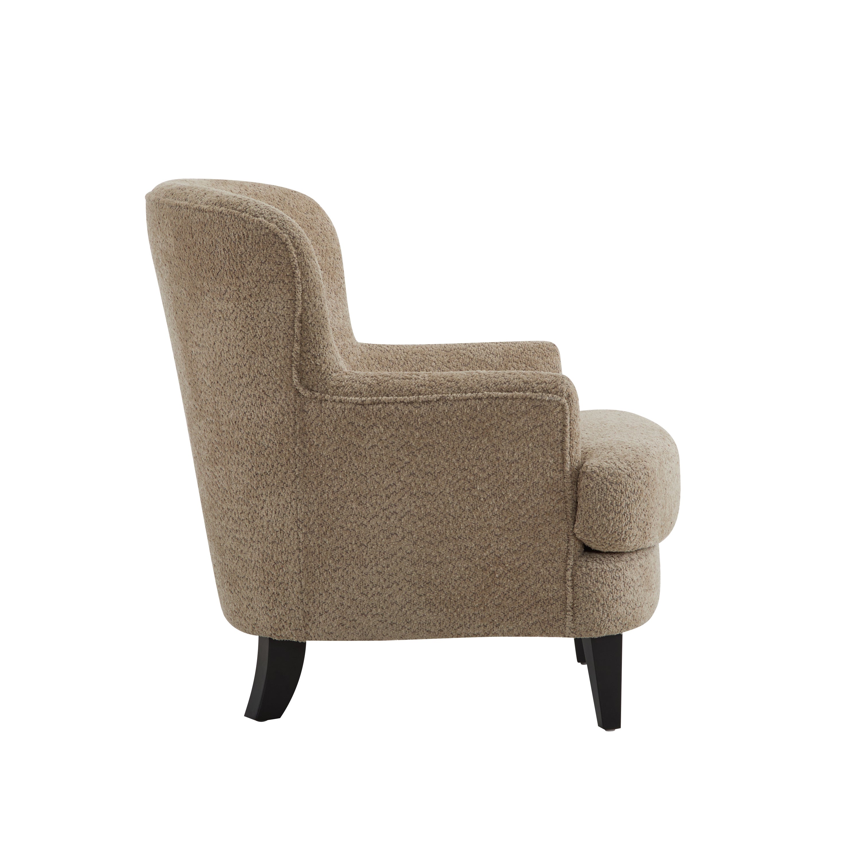 Gerald Boucle Upholstered Club Chair and Ottoman Set