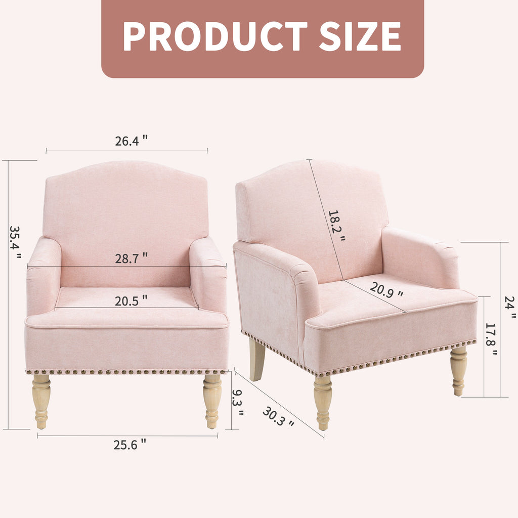 Nailhead Trim Upholstered Accent Chair
